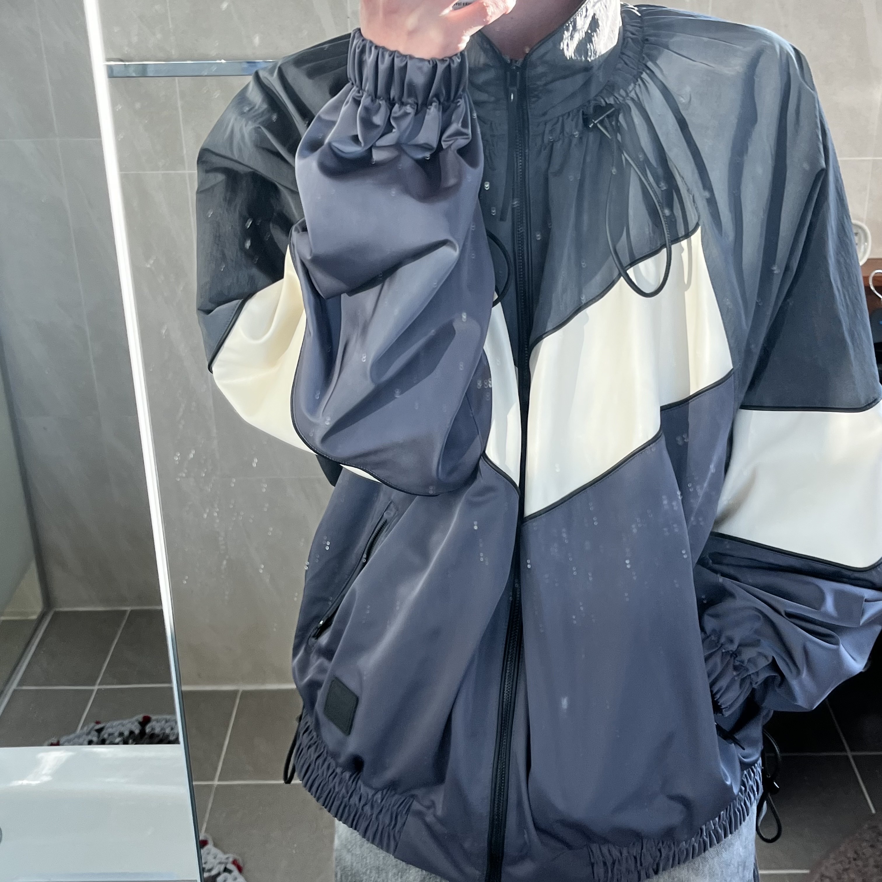 Ader Error Mem Jumper Grey 착용 스타일 - 2
