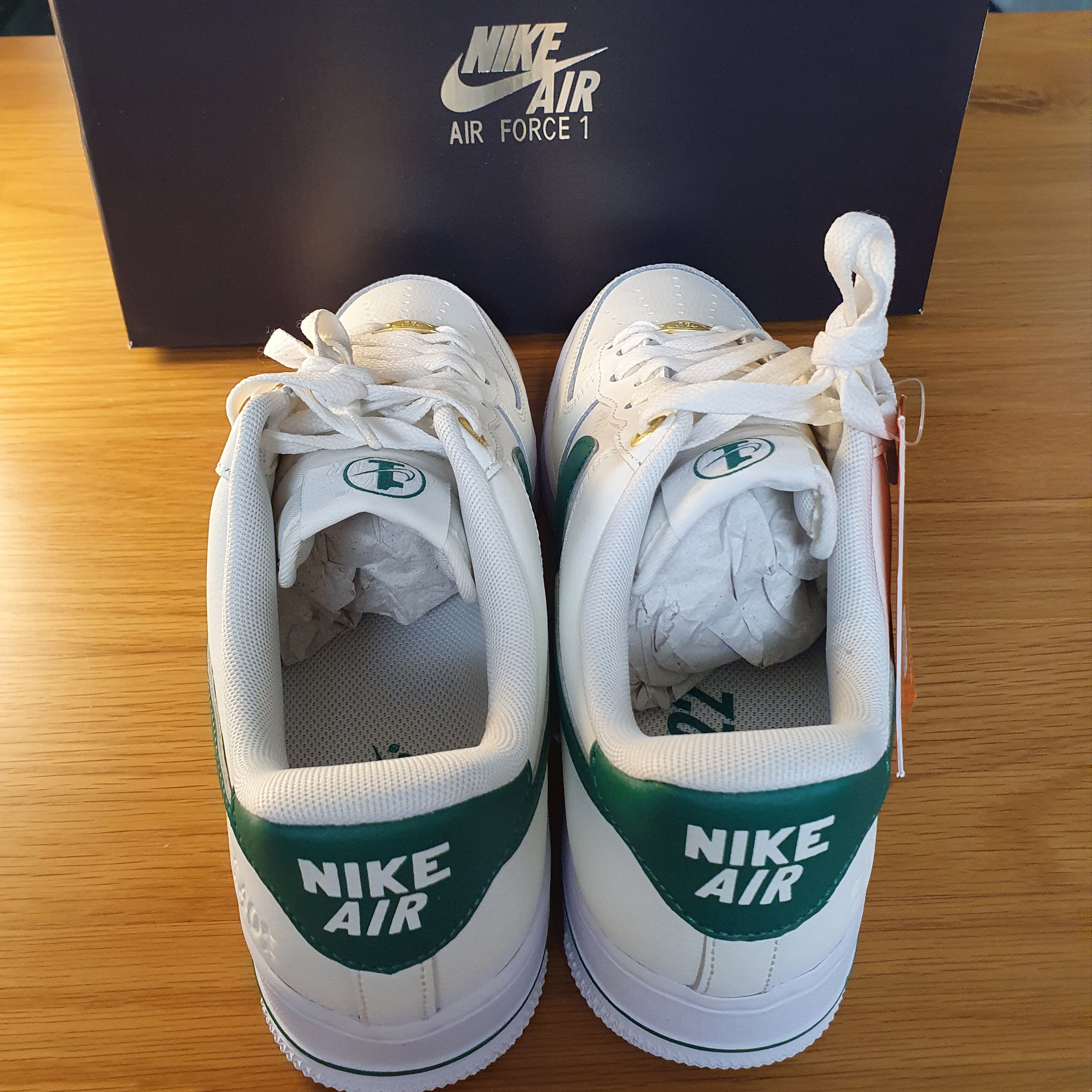 Nike Air Force 1 '07 LV8 40th Anniversary Join Forces Sail Malachite 착용 스타일 - 3