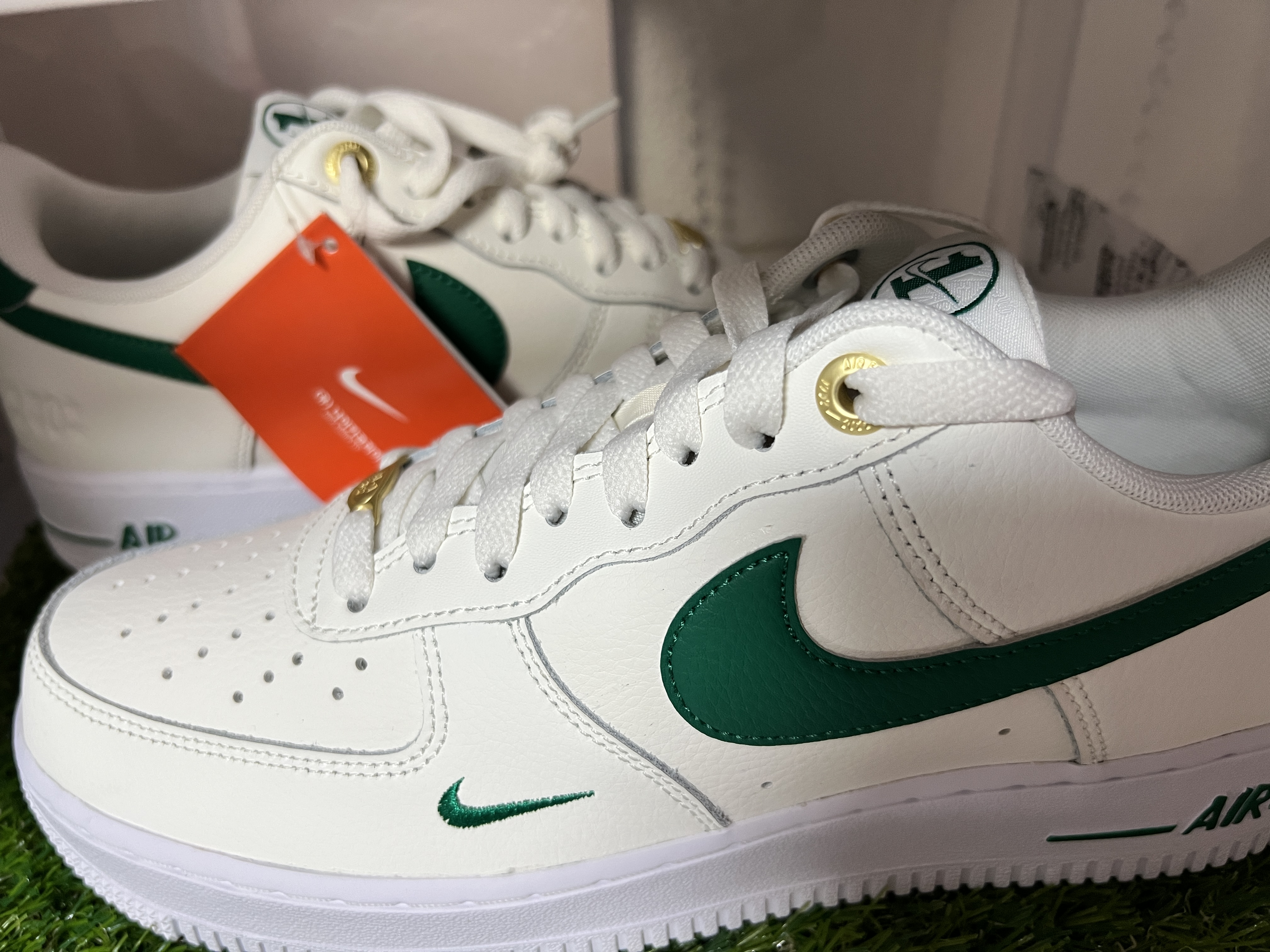 Nike Air Force 1 '07 LV8 40th Anniversary Join Forces Sail Malachite 착용 스타일 - 5