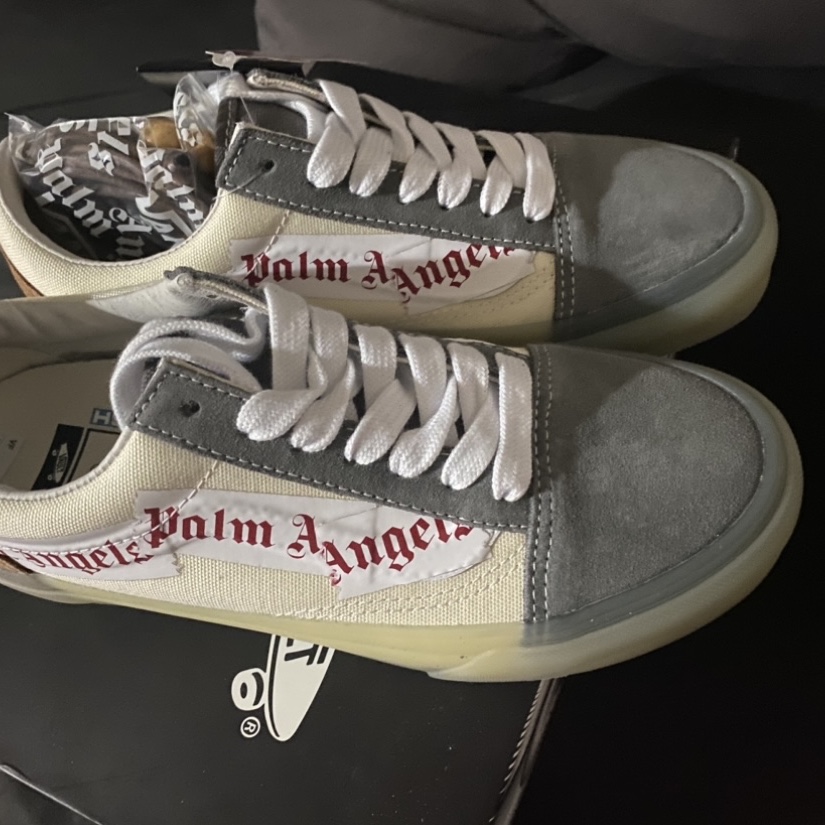 Vans Vault x Palm Angels Old Skool VLT LX Pewter 착용 스타일 - 3