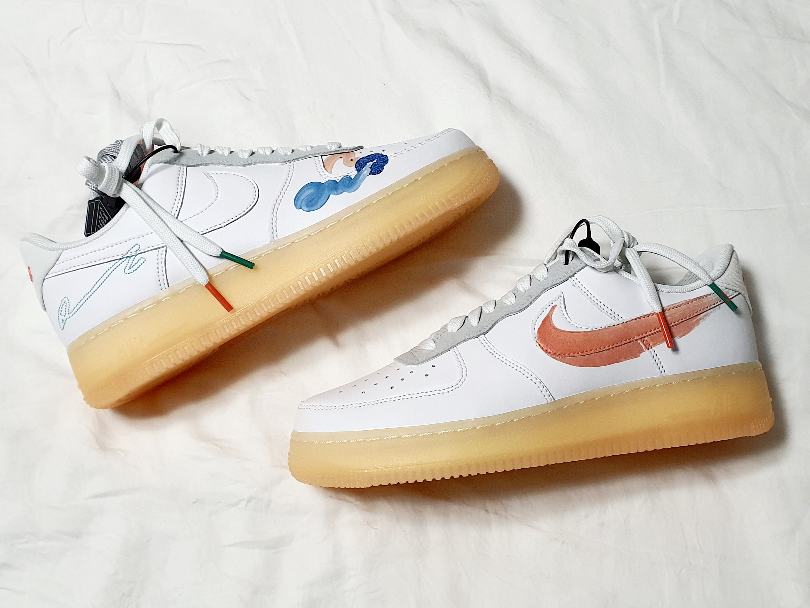 Nike x Mayumi Yamase Air Force 1 Flyleather Solar Red 착용 스타일 - 5