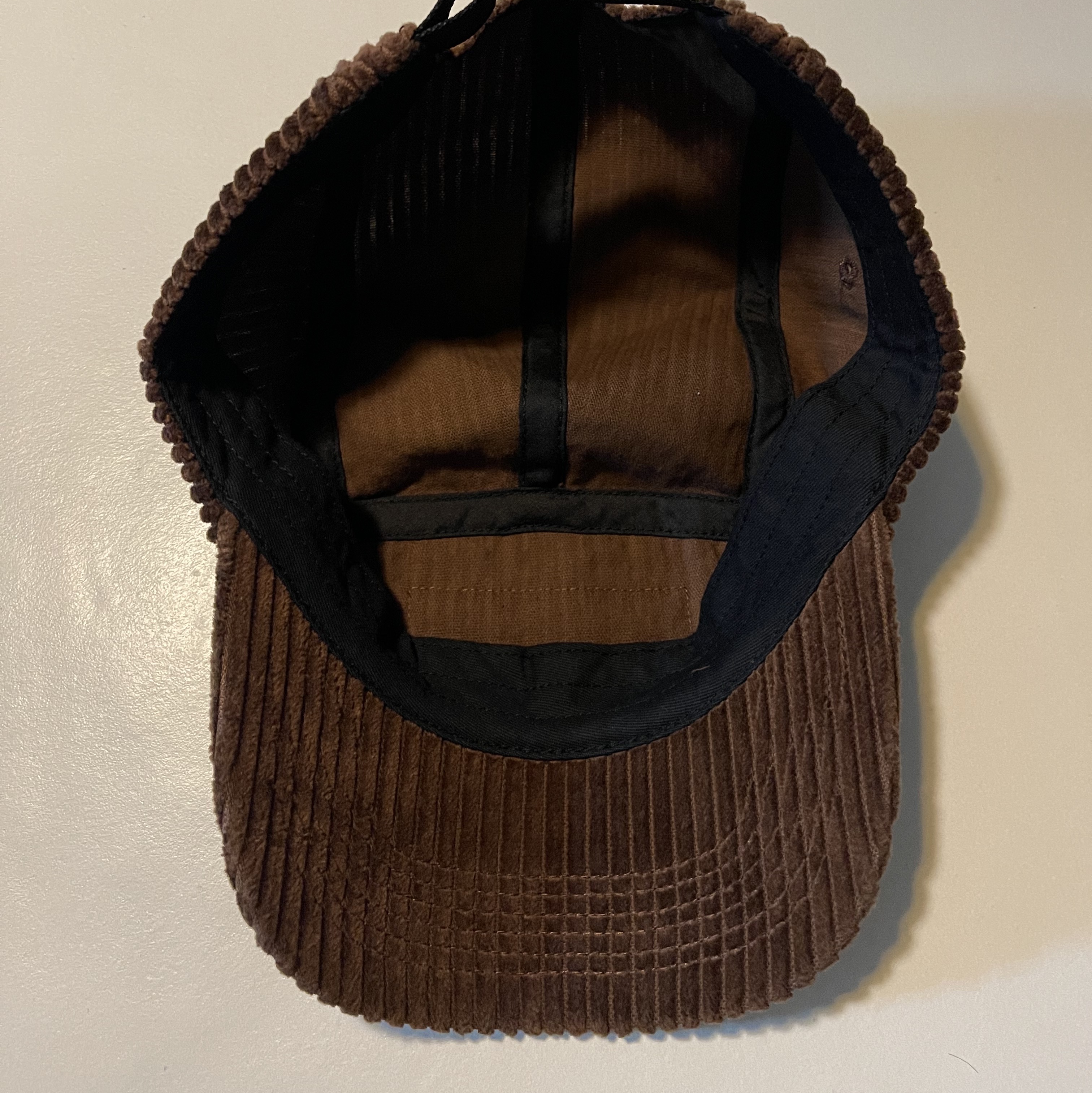 Supreme Corduroy Camp Cap Brown - 22SS 착용 스타일 - 3