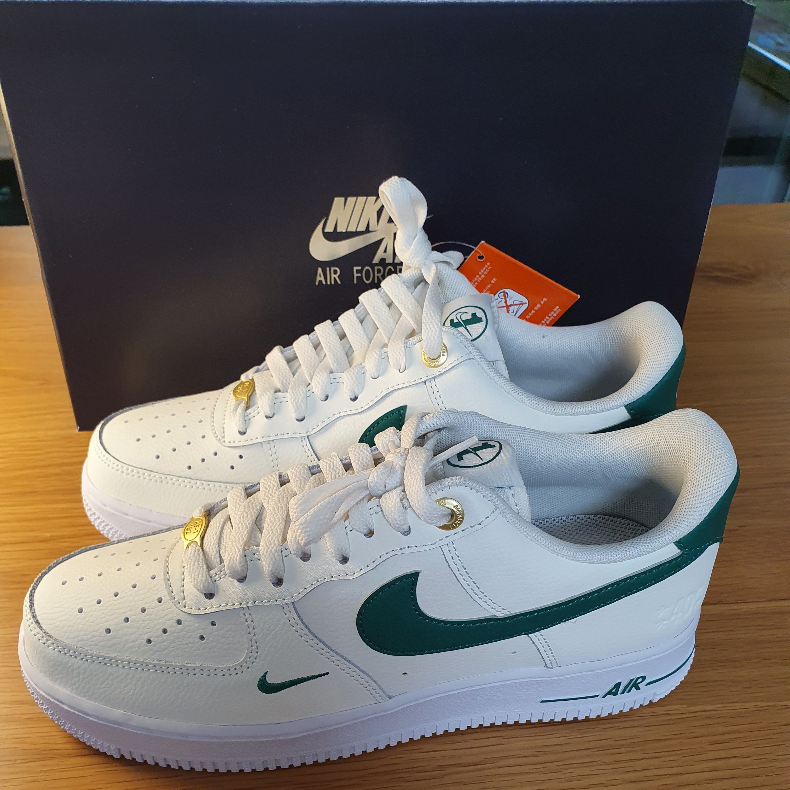 Nike Air Force 1 '07 LV8 40th Anniversary Join Forces Sail Malachite 착용 스타일 - 2
