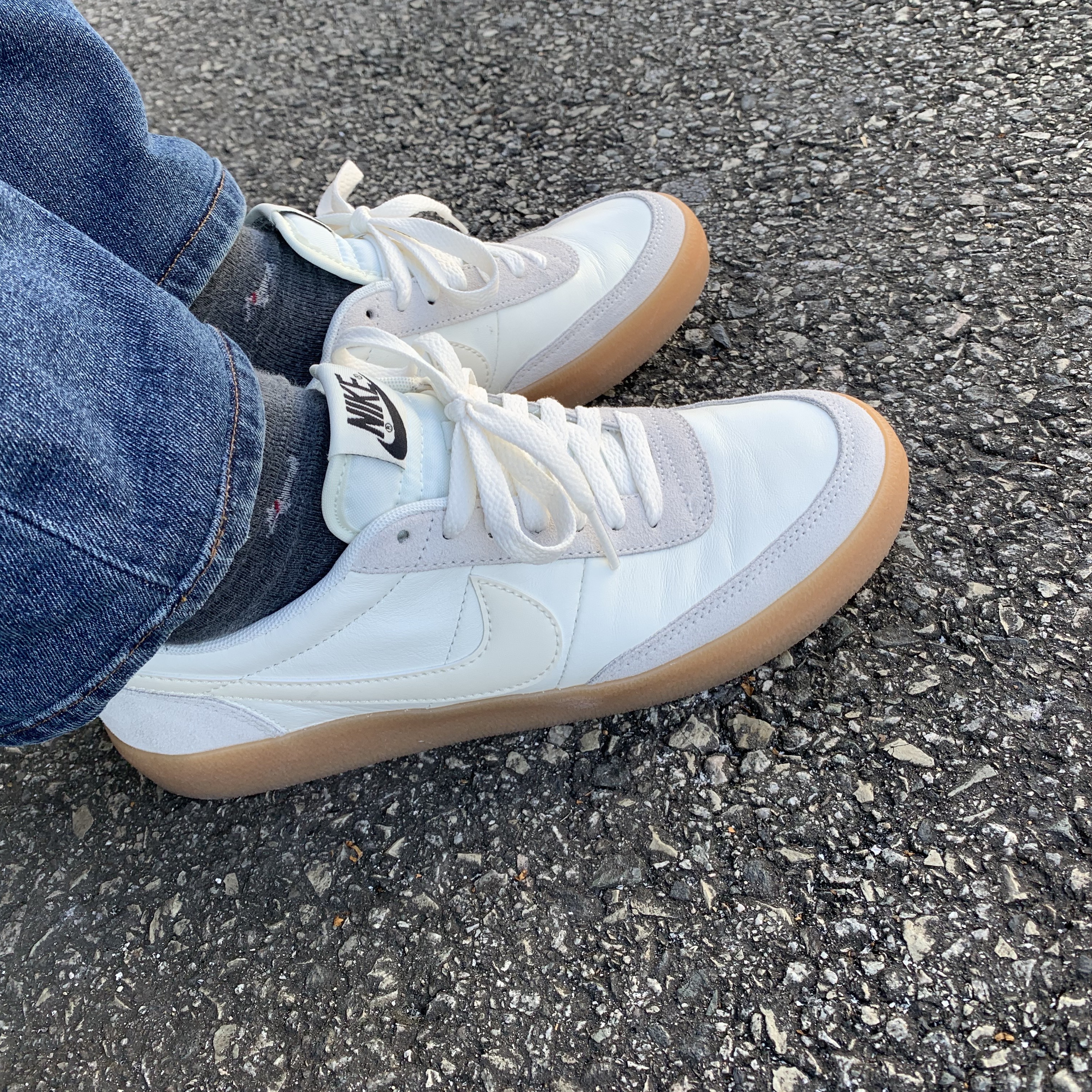 Nike Killshot 2 Leather Sail Gum 착용 스타일 - 3