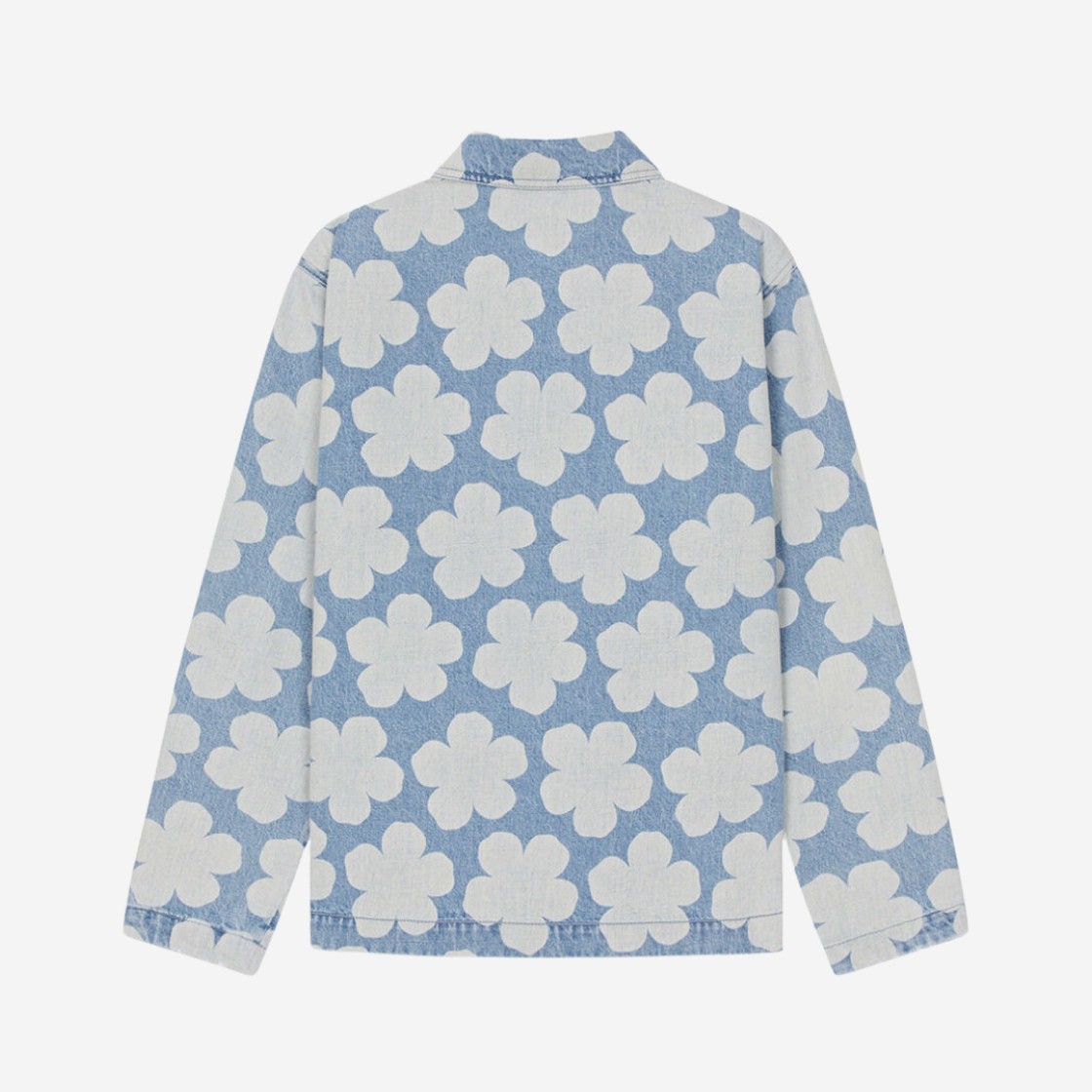 Kenzo Hana Dots Denim Overshirt Sky Blue 상세 이미지 2