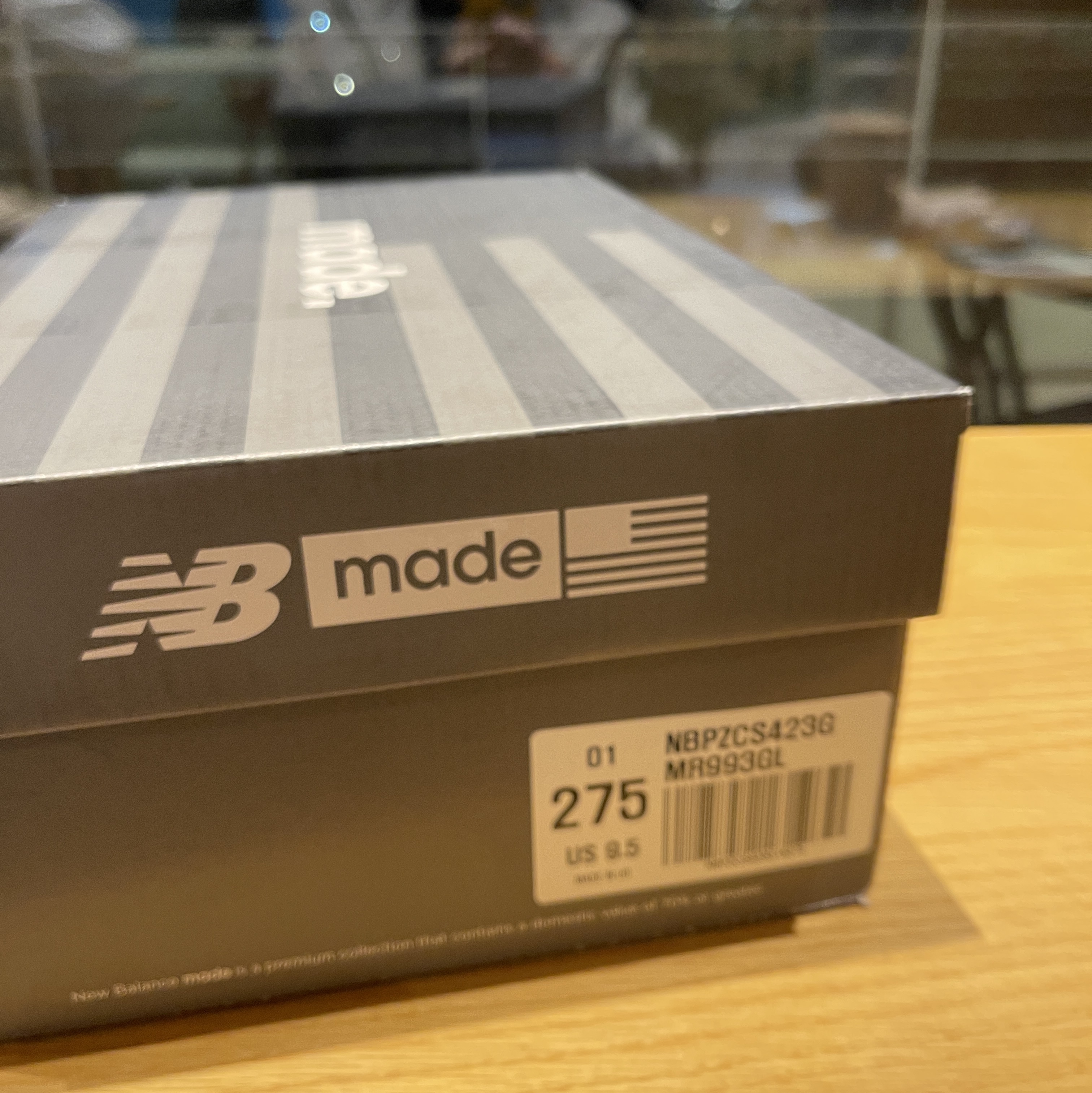 New Balance 993 Made in USA Grey - D Standard 착용 스타일 - 1