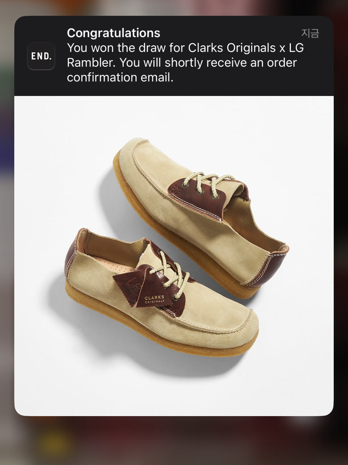 Clarks x Liam Gallagher LG Rambler Maple Suede 착용 스타일