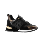 (W) Louis Vuitton Run Away Sneakers Monogram Black