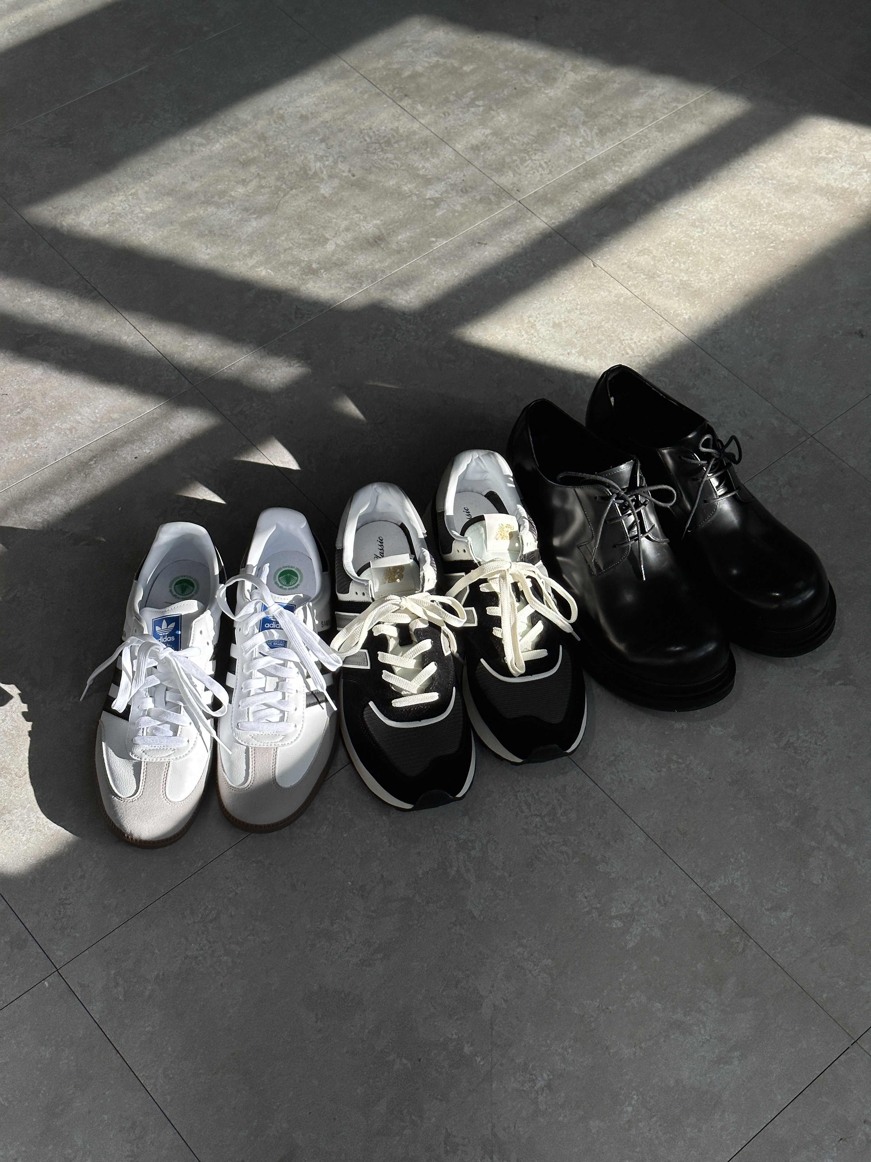 Adidas Samba Vegan White Black 착용 스타일 - 5