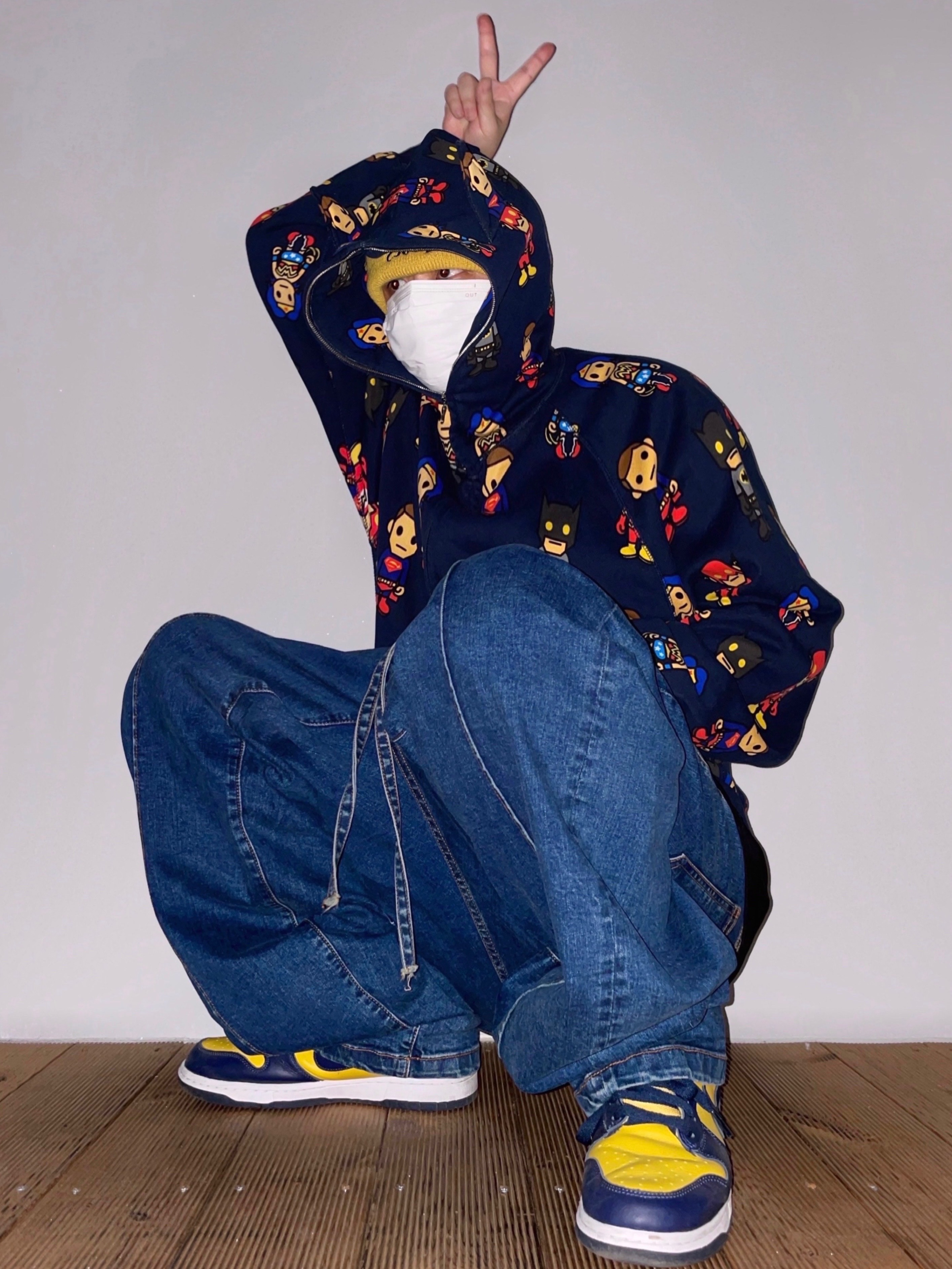 Nike Dunk High SP Maize & Blue 착용 스타일 - 1