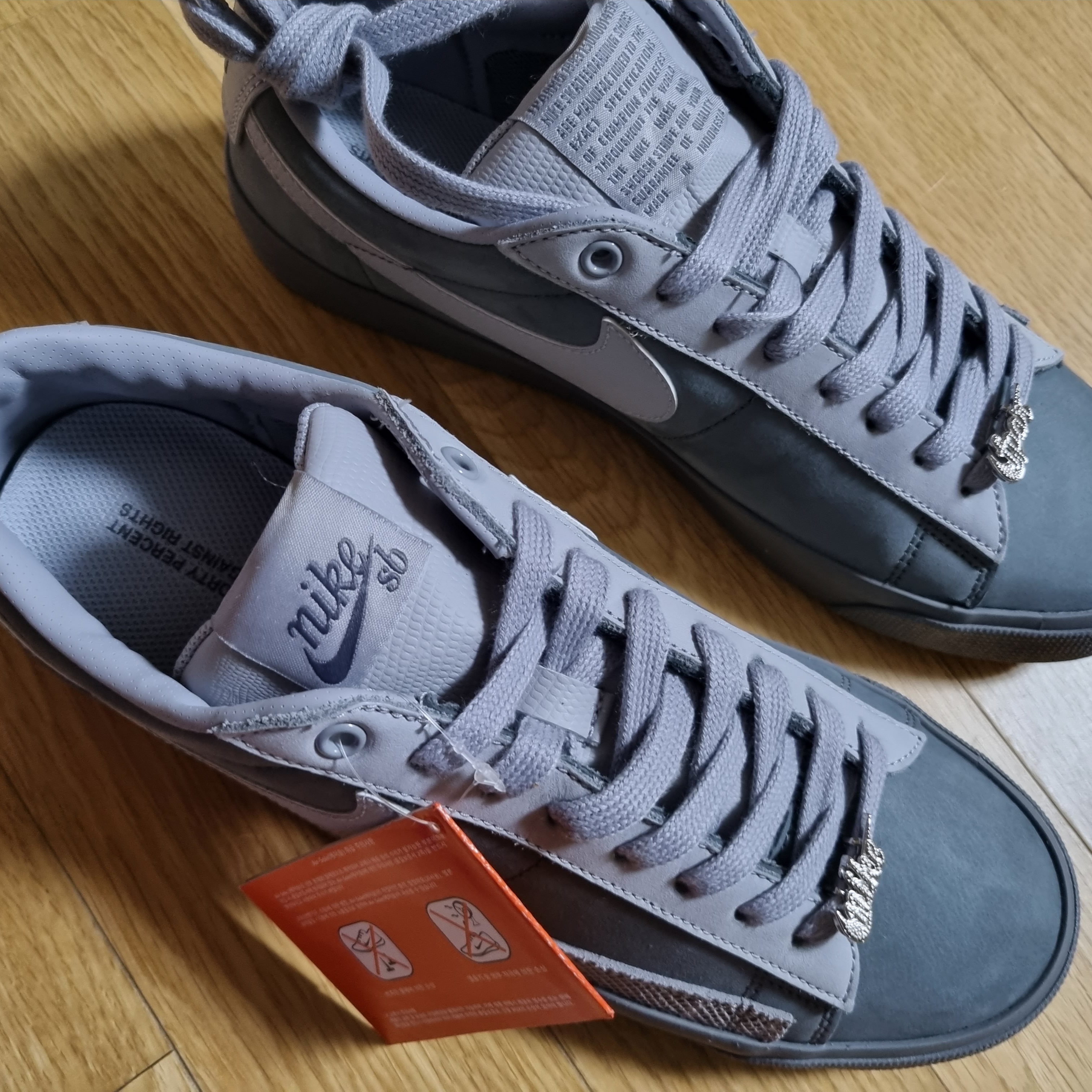 Nike x FPAR SB Blazer Low QS Cool Grey 착용 스타일