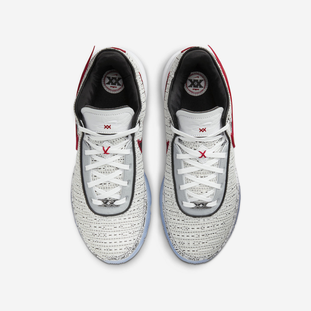 Nike LeBron XX EP White Metalic Gold 착용 스타일 - 4