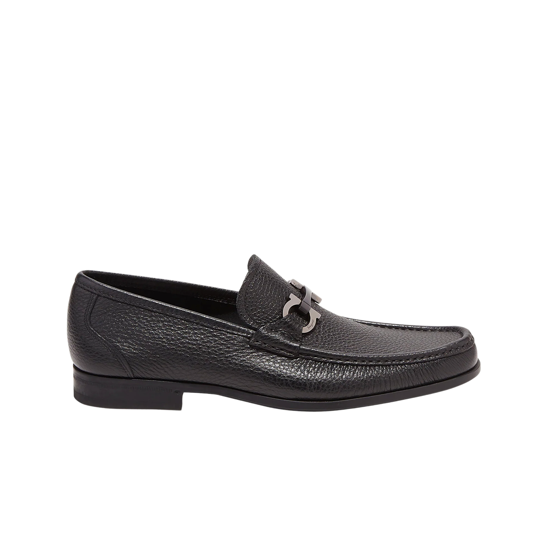 페라가모 간치니 오너먼트 모카신 블랙 - EEE(Ferragamo Moccasin with Gancini Ornament Black - EEE)