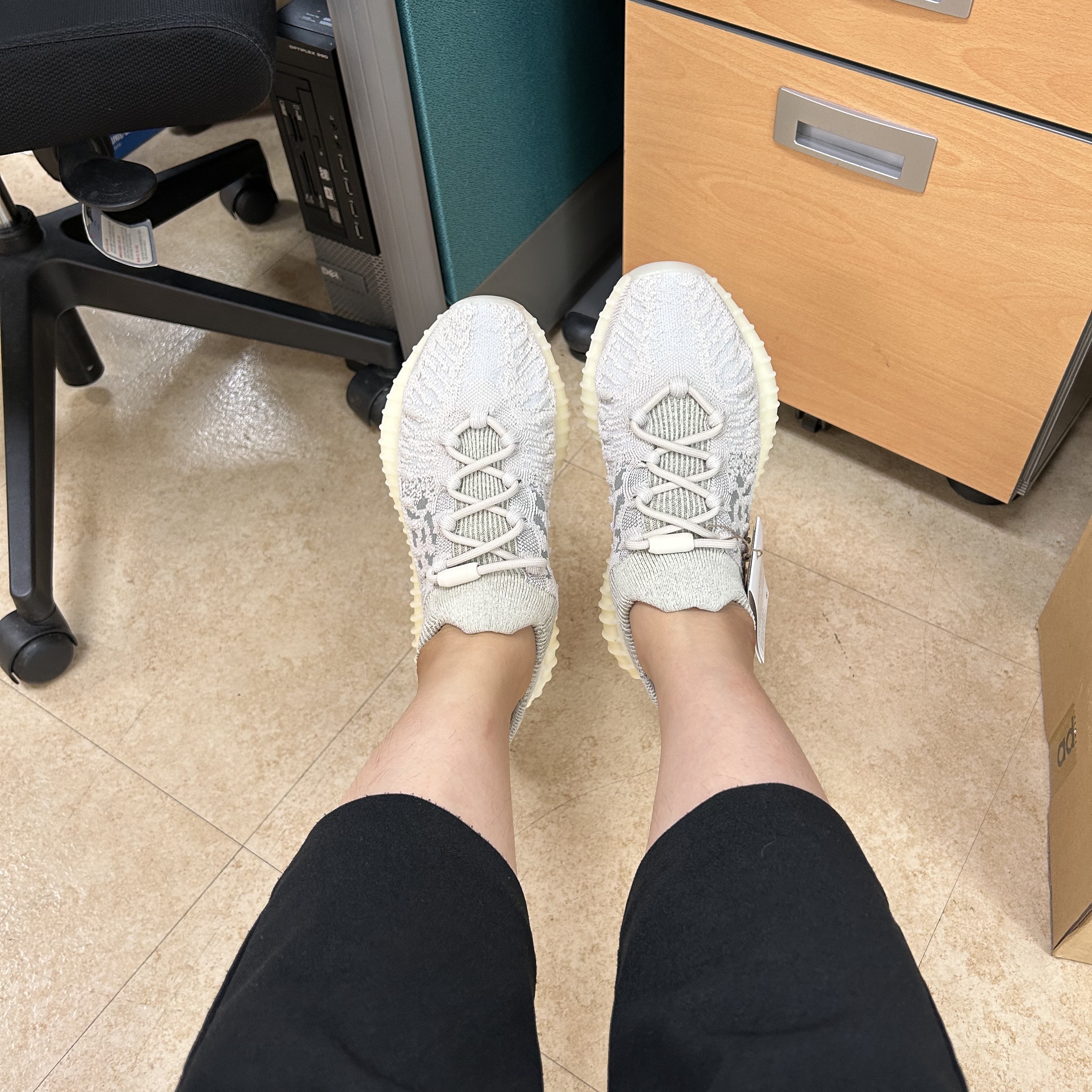 Adidas Yeezy 350 V2 CMPCT Slate Bone 2022/2023 착용 스타일