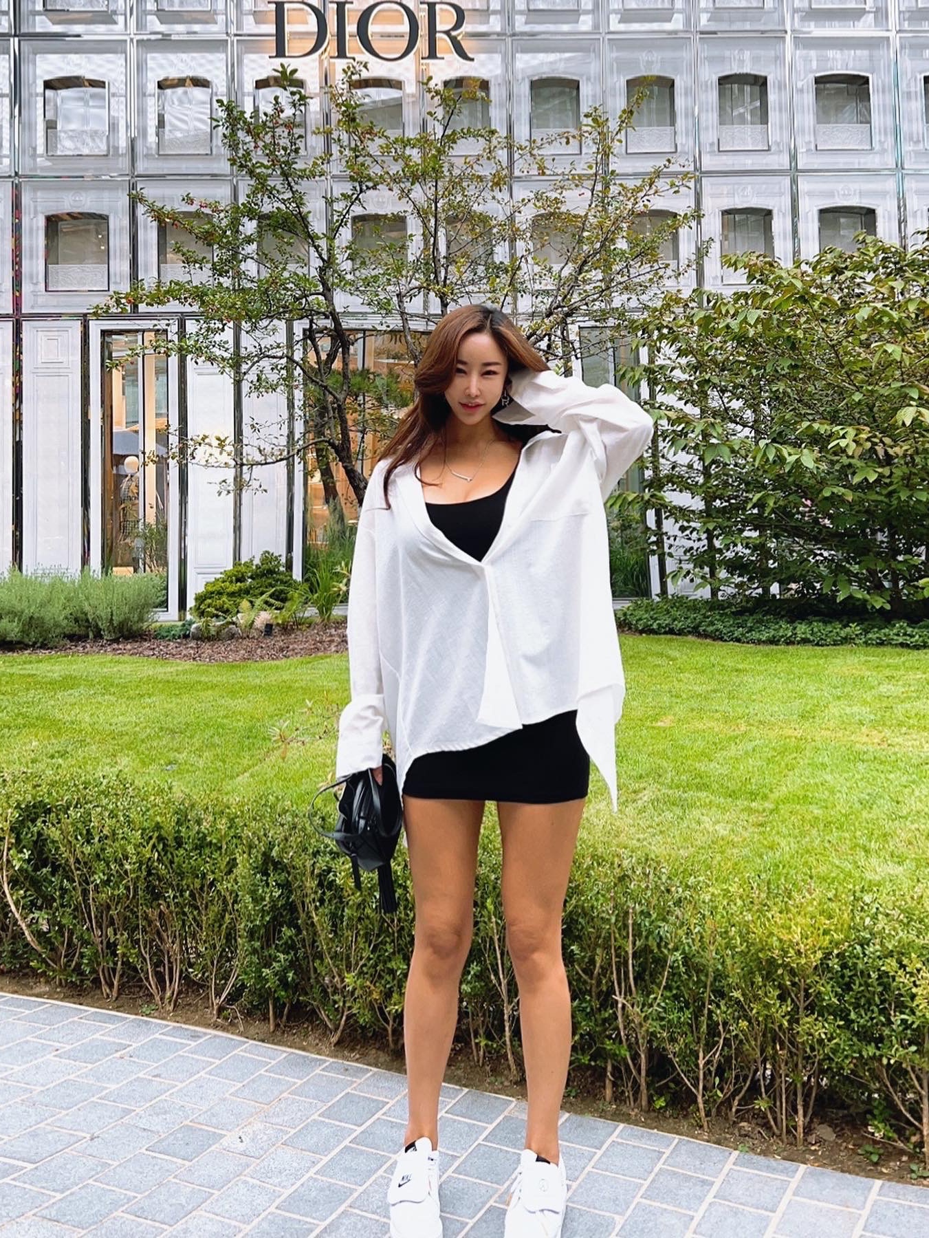 Nike x Peaceminusone Kwondo1 White 착용 스타일