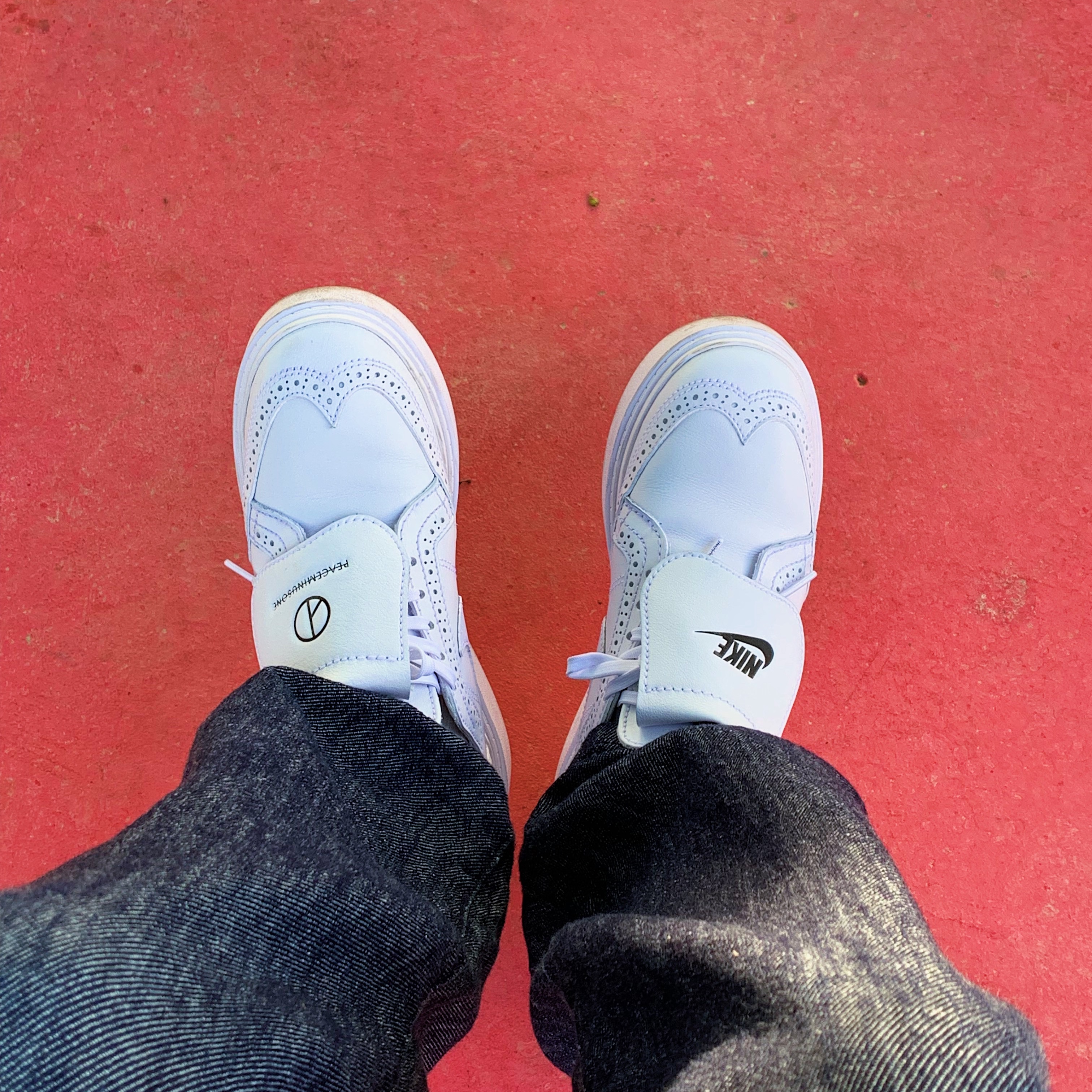 Nike x Peaceminusone Kwondo1 White 착용 스타일
