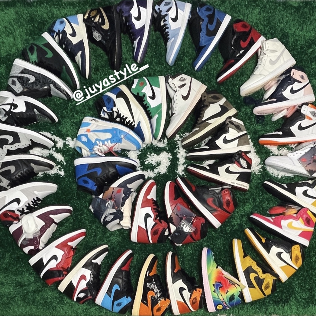 Jordan 1 x Travis Scott x Fragment Retro High OG SP Military Blue, Jordan 1 x Travis Scott Retro High OG SP Mocha 착용 스타일