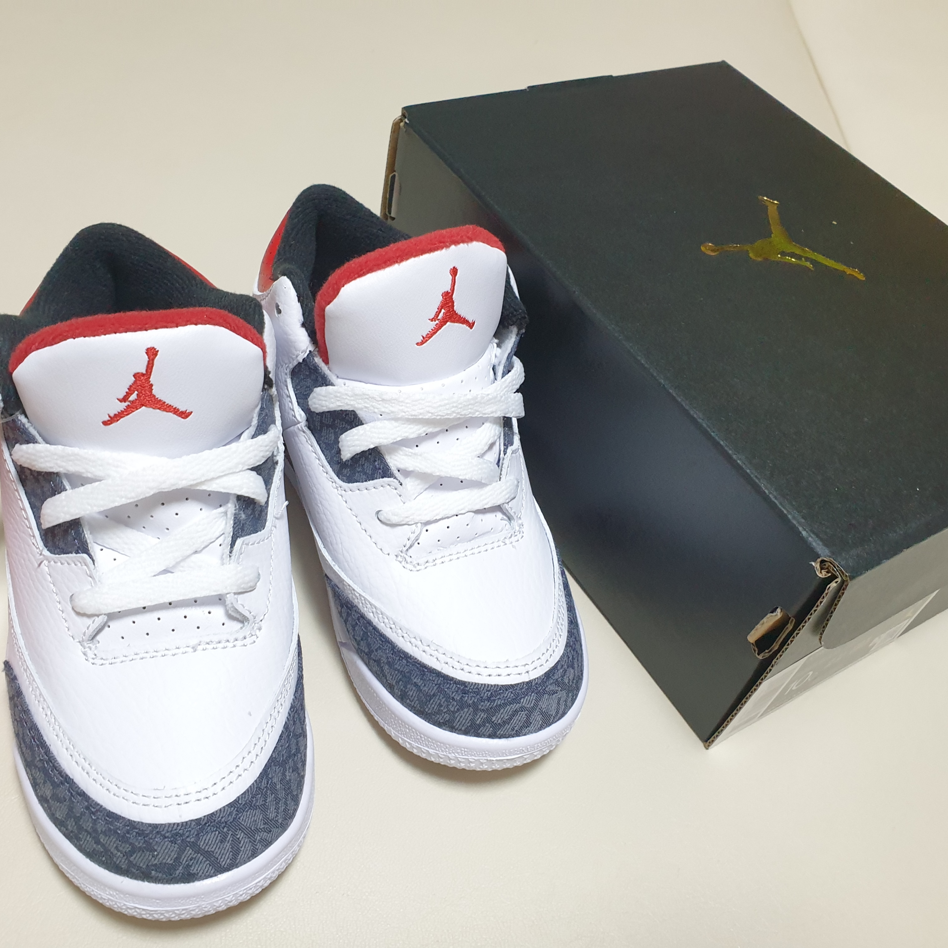 (TD) Jordan 3 Retro SE Denim Fire Red 착용 스타일