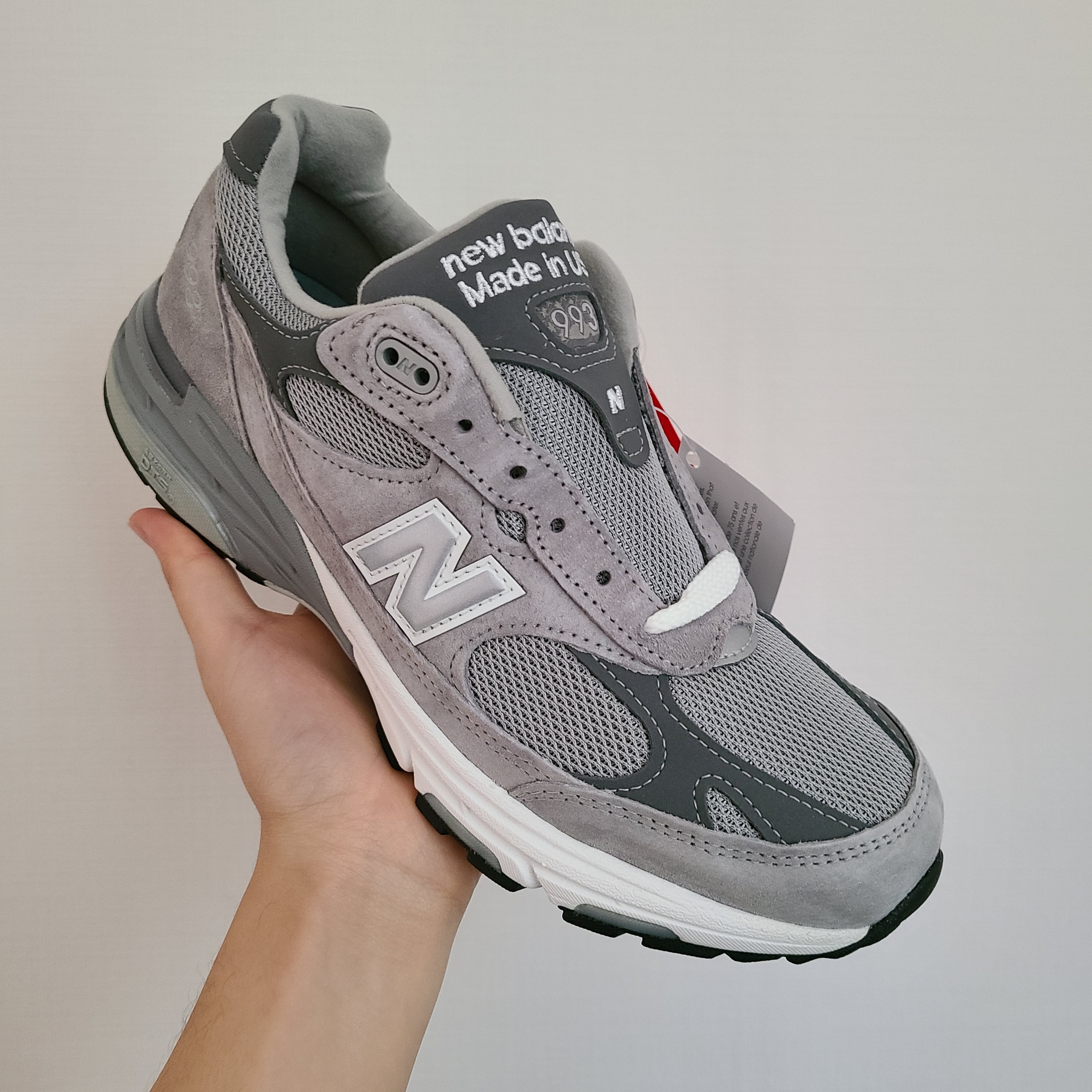 New Balance 993 Made in USA Grey - D Standard 착용 스타일