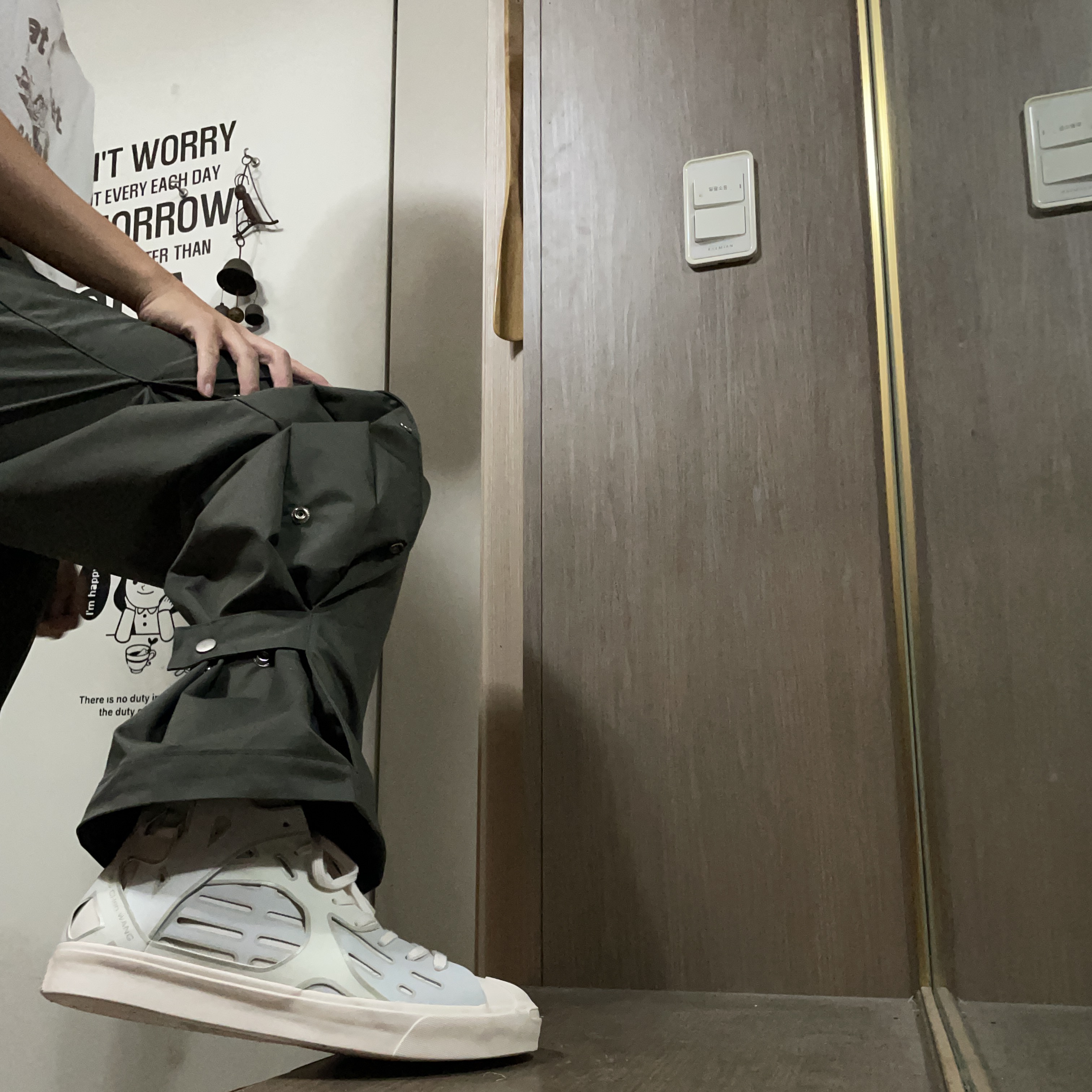 Converse x Feng Chen Wang Jack Purcell Mid Sea Salt 착용 스타일 - 2