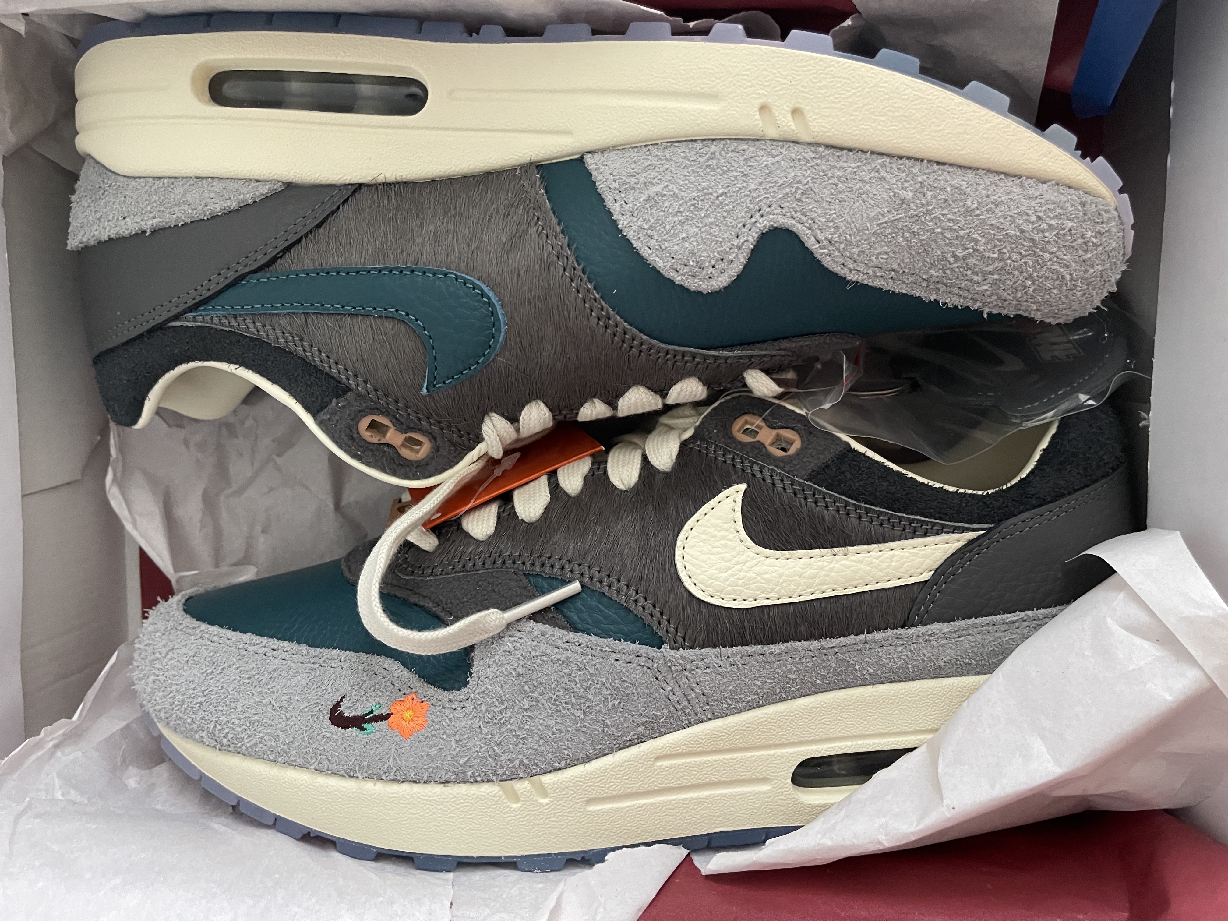 Nike x Kasina Air Max 1 SP Won-Ang Particle Grey 착용 스타일