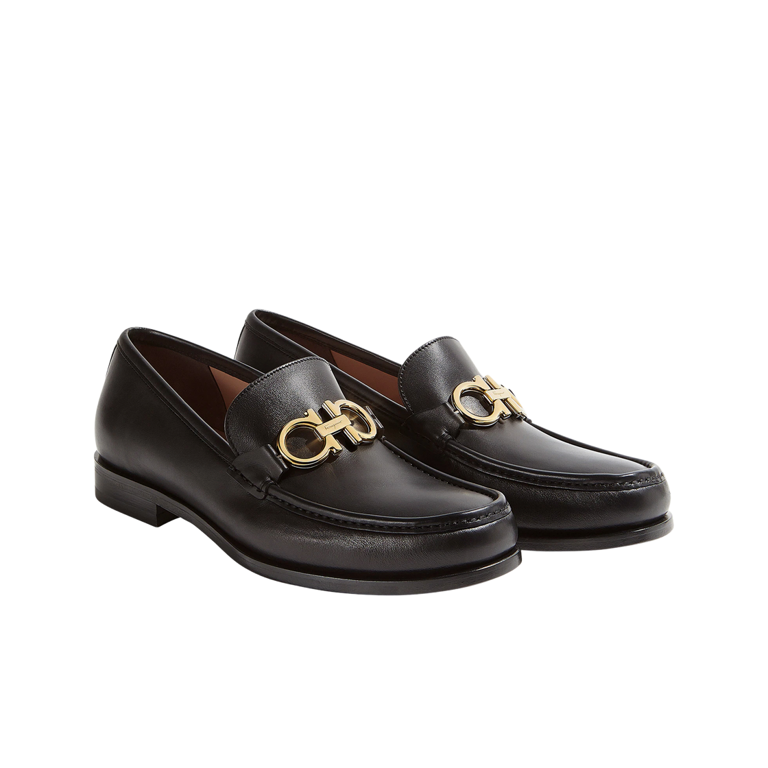 페라가모 간치니 오너먼트 모카신 블랙 - EE(Ferragamo Moccasin with Gancini Ornament Black - EE) - 2