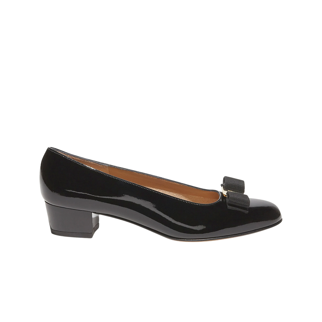 (W) Ferragamo Vara Bow Pump Shoe Black - C 상세 이미지 1