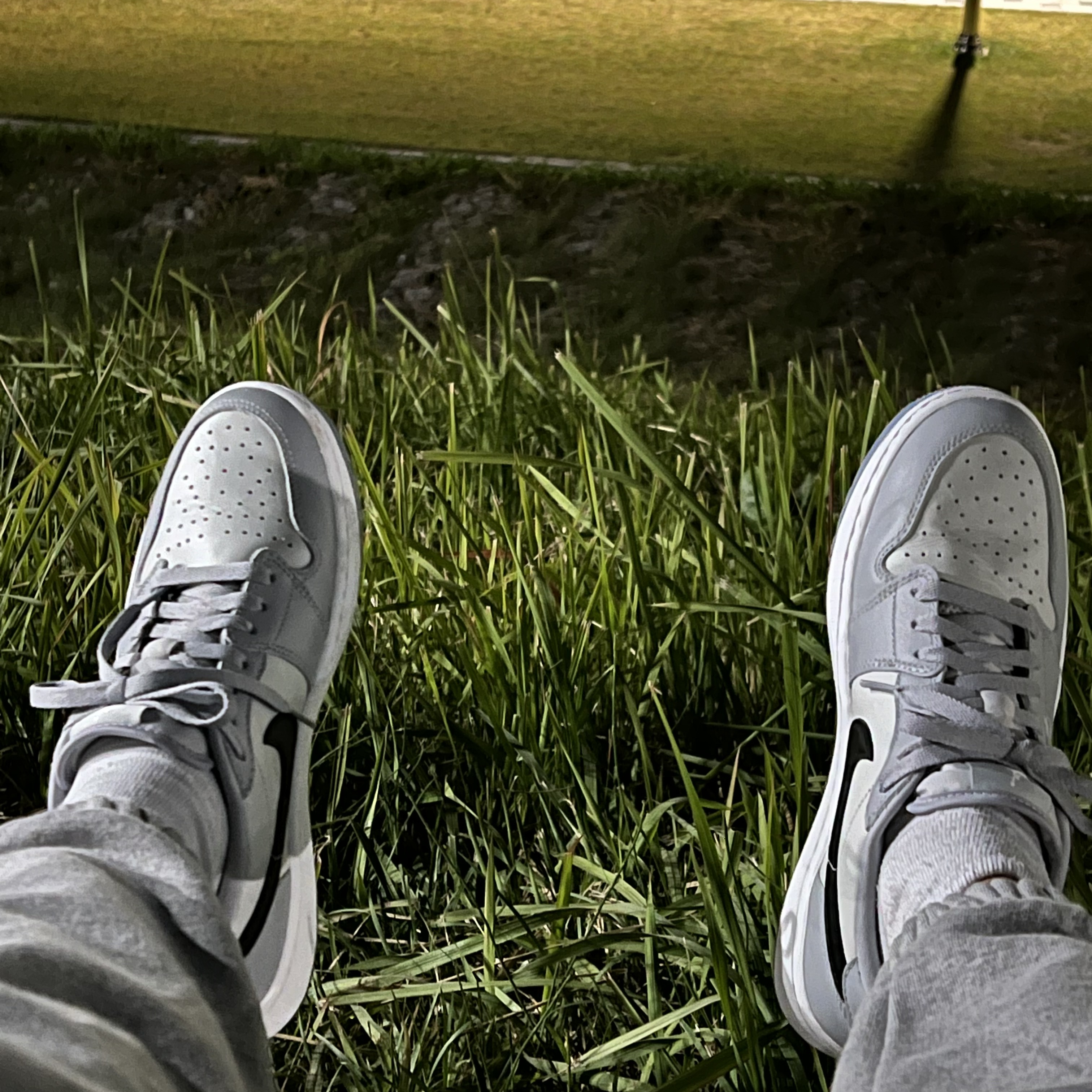 Jordan 1 Low Golf Wolf Grey 착용 스타일