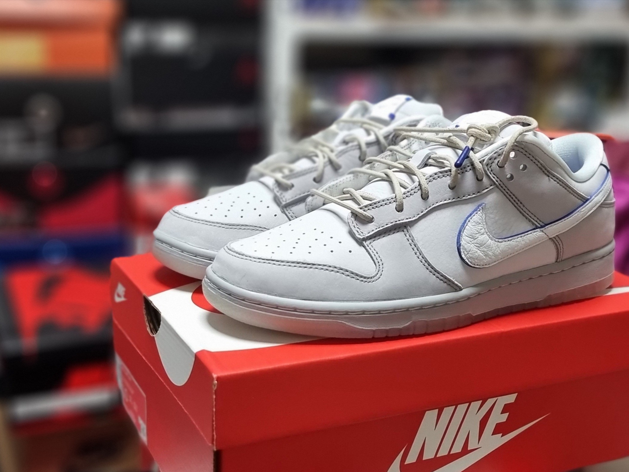 Nike Dunk Low Wolf Grey and Pure Platinum 착용 스타일