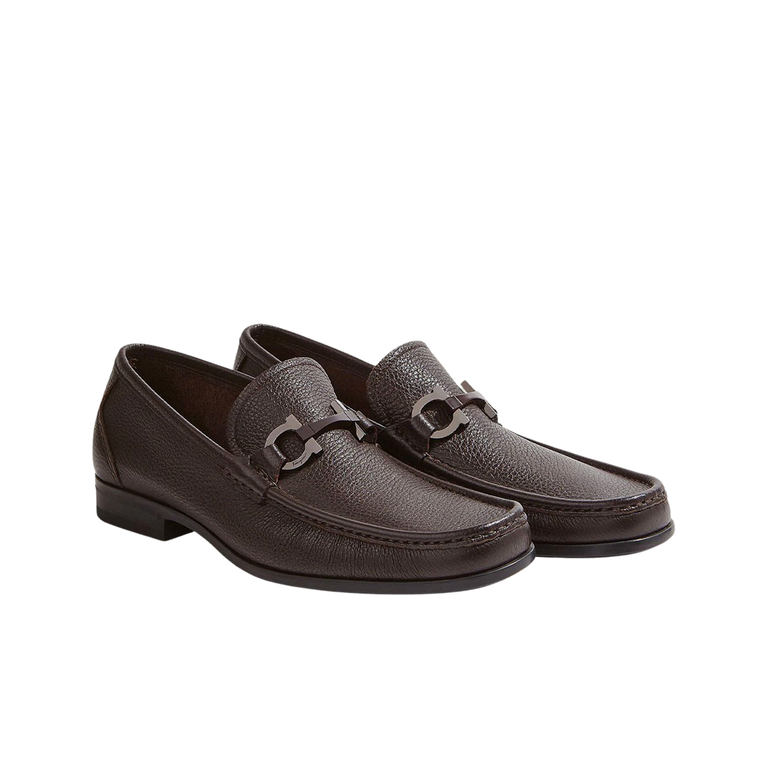 페라가모 간치니 오너먼트 모카신 다크 브라운 - EEE(Ferragamo Moccasin with Gancini Ornament Dark Brown - EEE) - 2