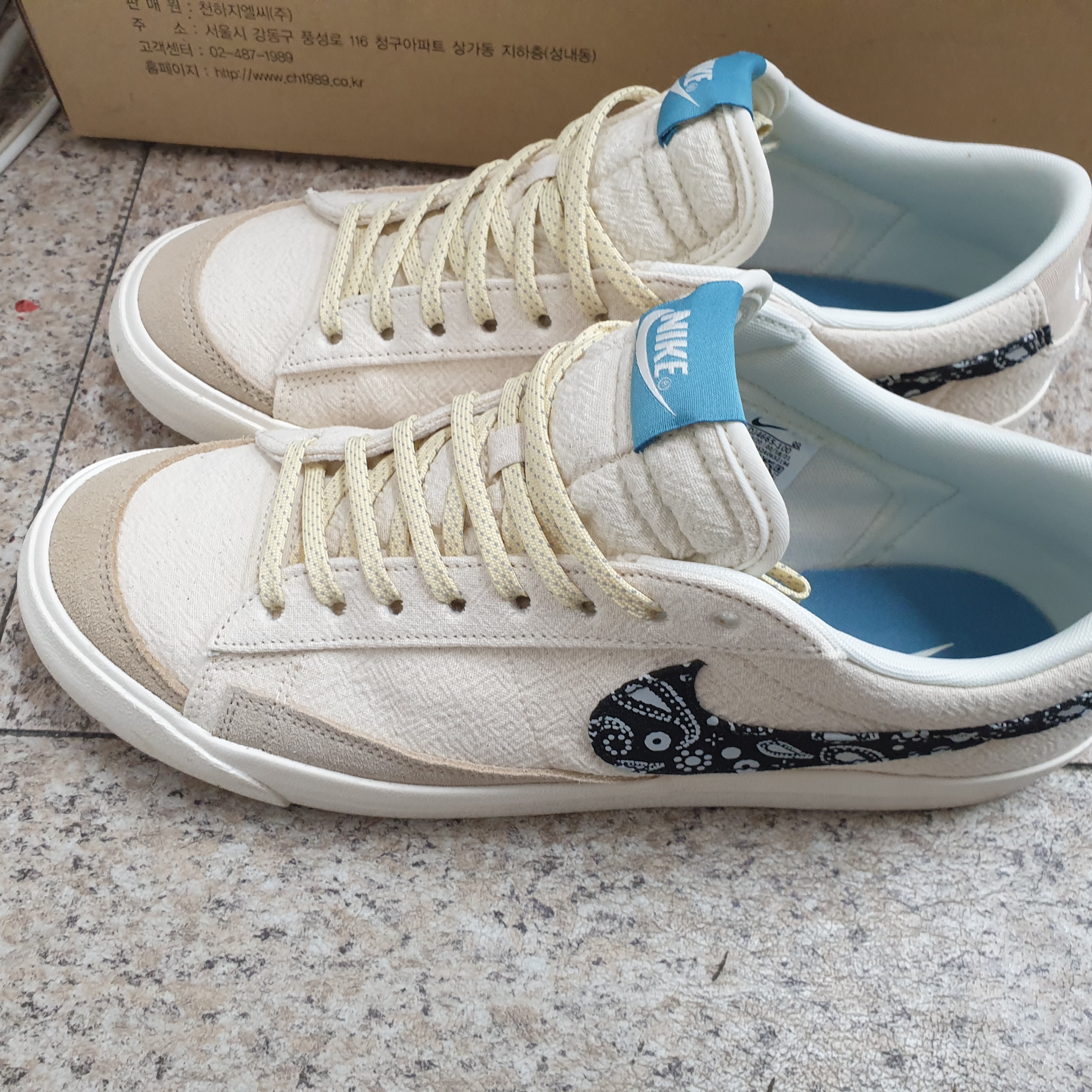 Nike Blazer Low '77 Vintage Paisley Swoosh 착용 스타일