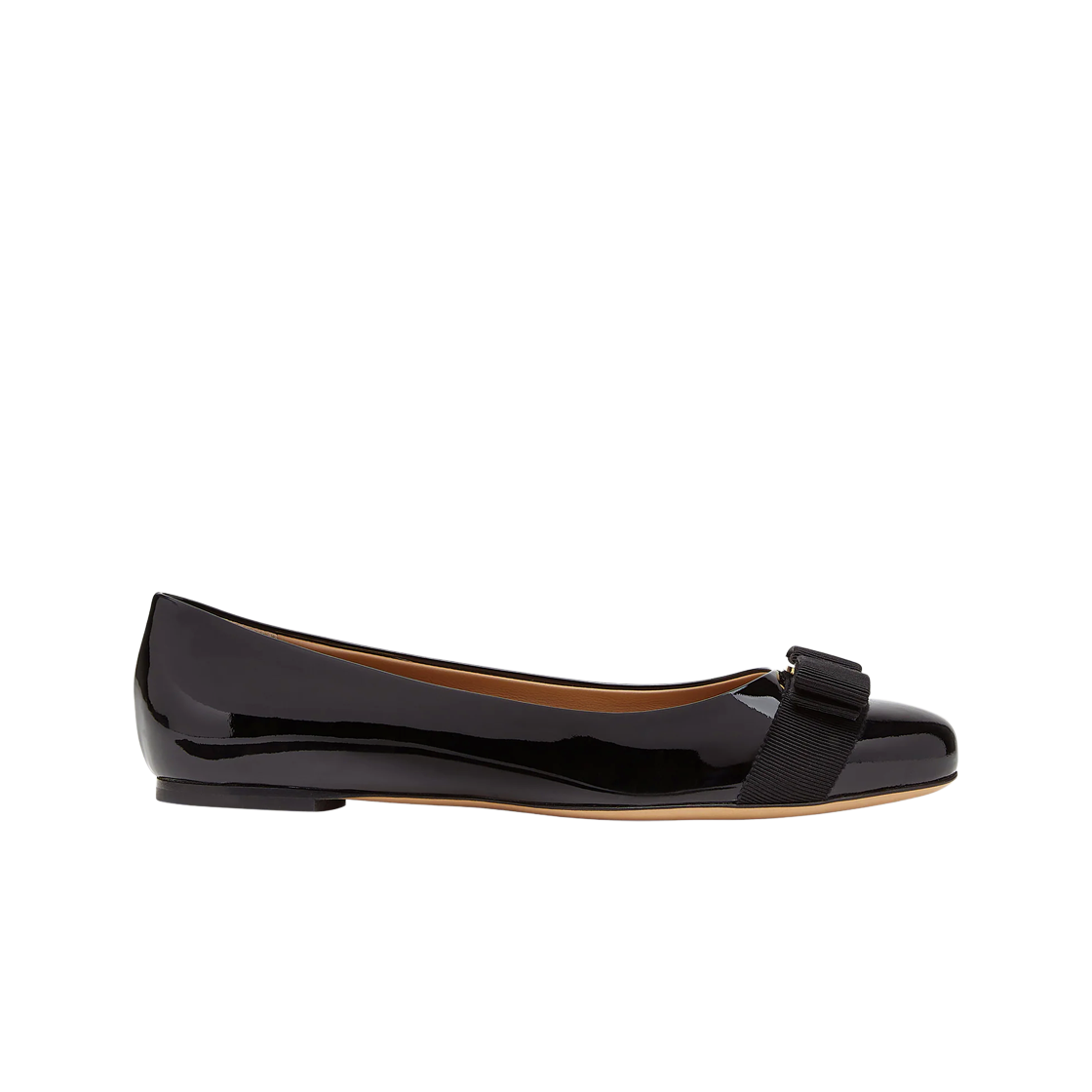 01A181-574556 (W) Ferragamo Varina Bellet Flat Black - C