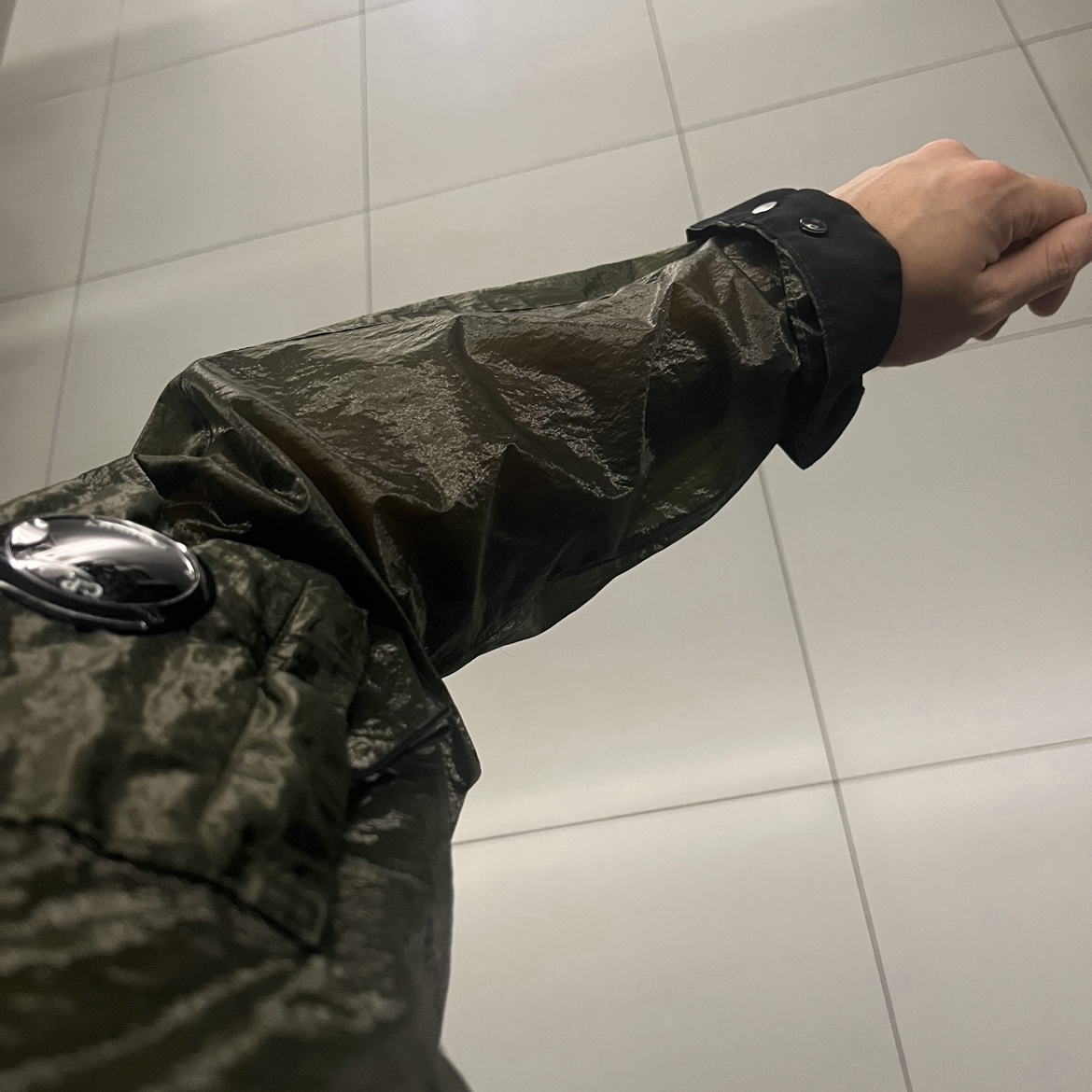C.P. Company Shell-R Medium Goggle Jacket Navy - 21SS 착용 스타일 - 1