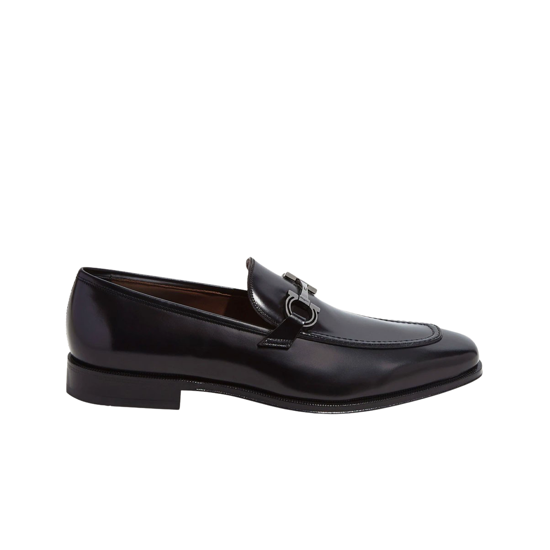 페라가모 간치니 오너먼트 모카신 블랙 - EE(Ferragamo Moccasin with Gancini Ornament Black - EE) - 1
