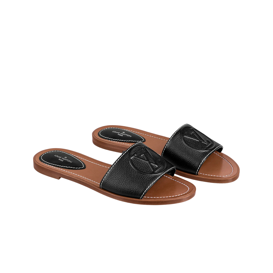 루이비통 락 잇 플랫 뮬 블랙(Louis Vuitton Lock It Flat Mule Black) - 2