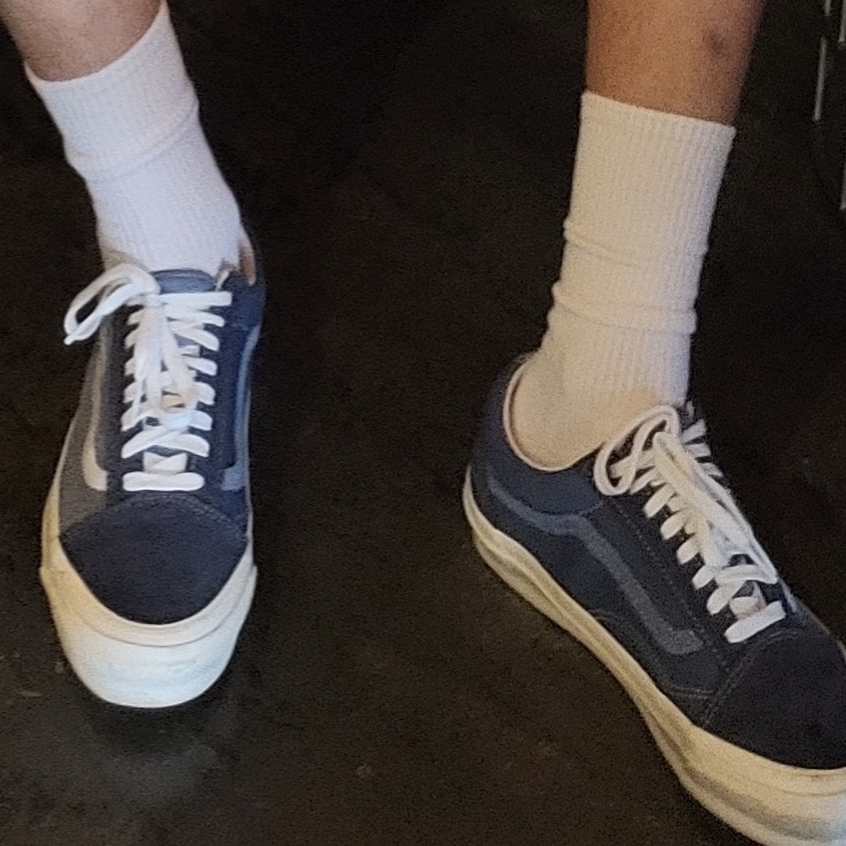 Vans Vault x Notre OG Old Skool LX Parisian Night 착용 스타일