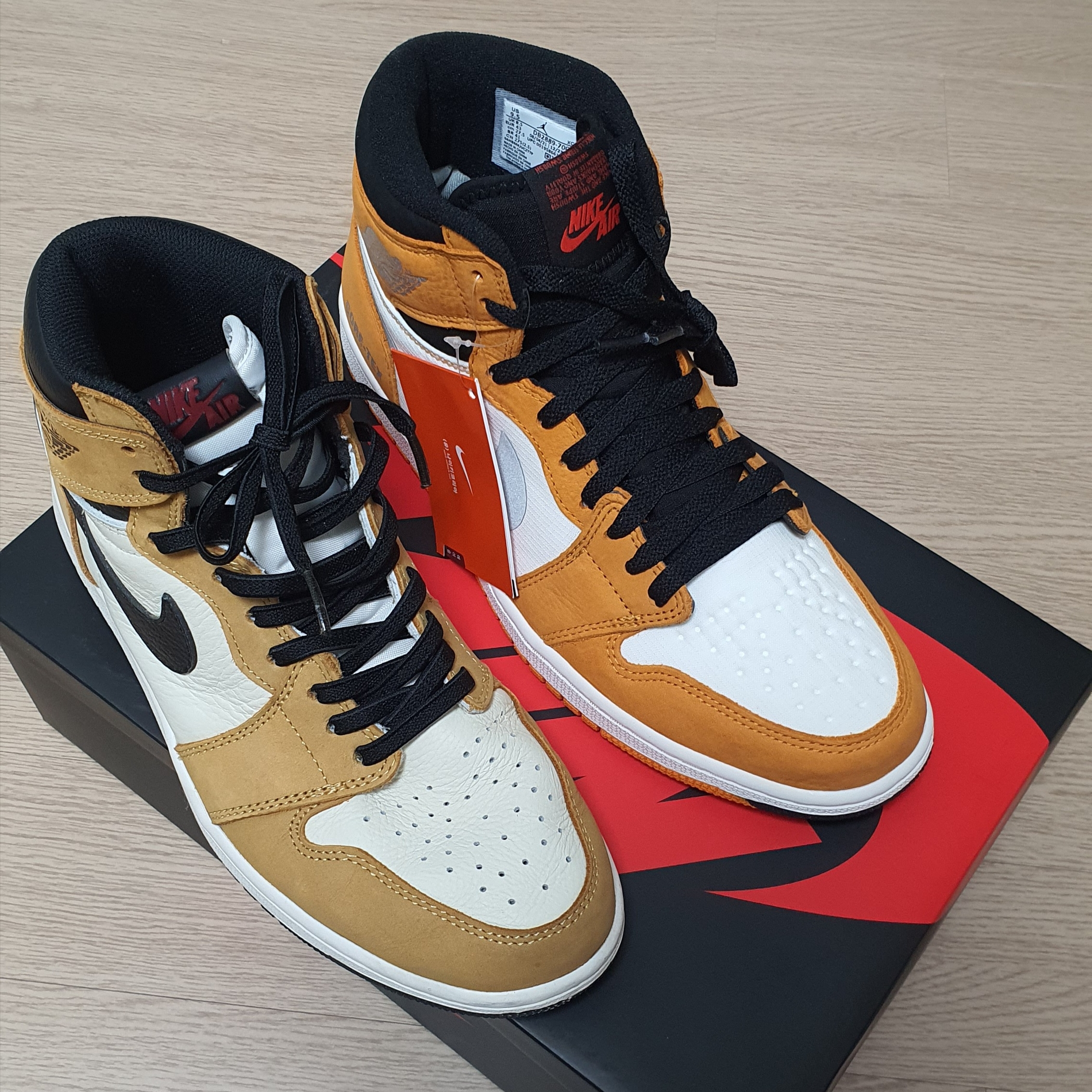 Jordan 1 Retro High Rookie of the Year, Jordan 1 Element Gore-Tex Light Curry 착용 스타일 - 1