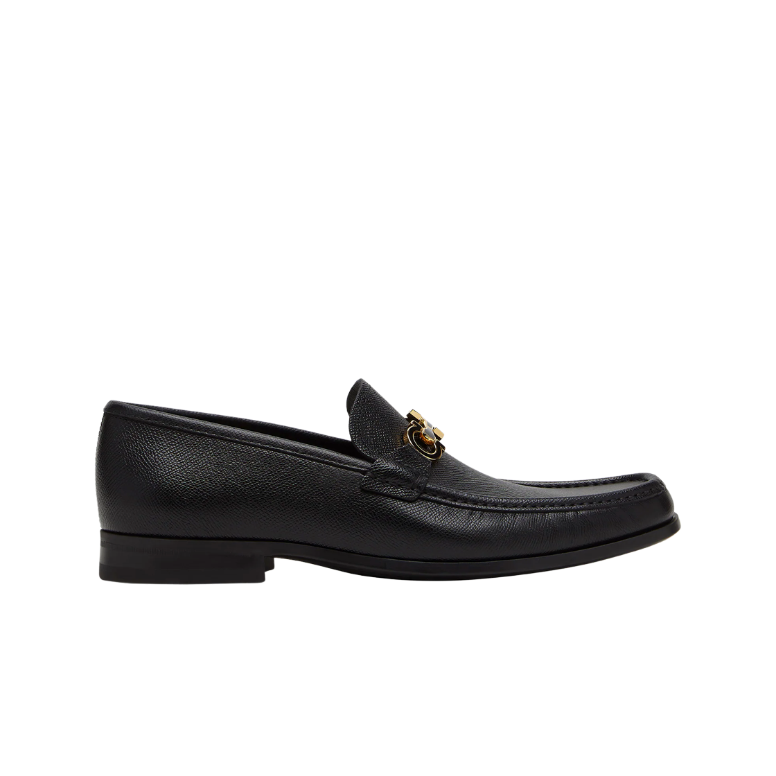 페라가모 간치니 리버시블 오너먼트 모카신 블랙 - EEE(Ferragamo Moccasin with Gancini Reversible Ornament Black - EEE) - 1