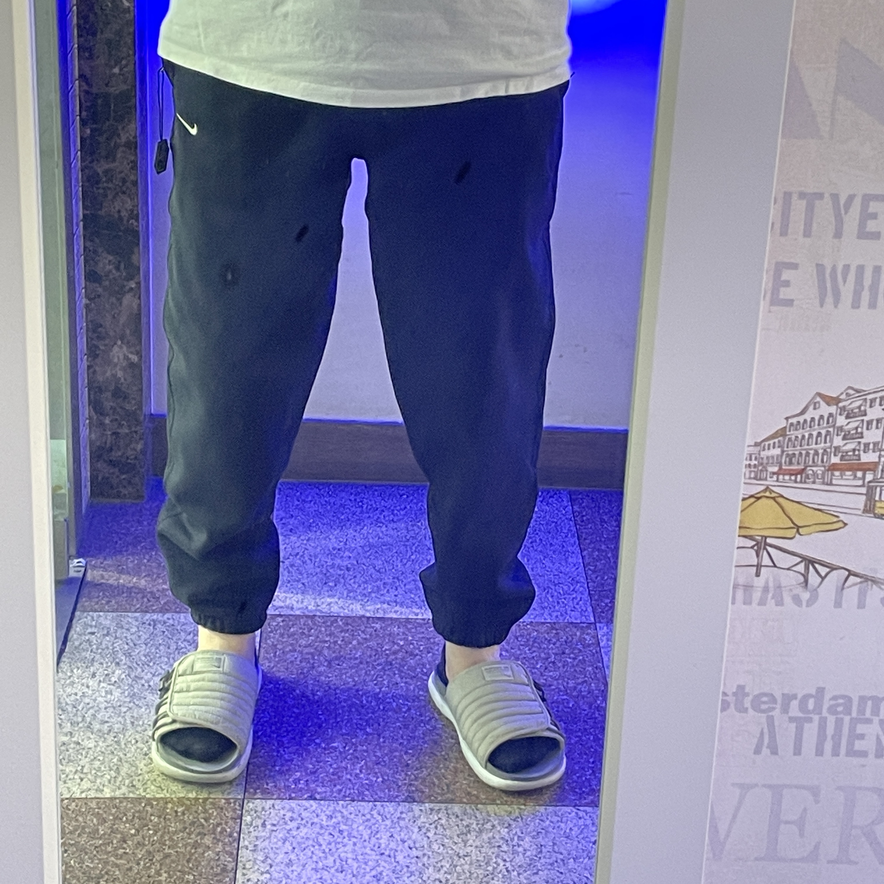 Nike NRG Solo Swoosh Fleece Pants Black - US/EU 착용 스타일 - 2