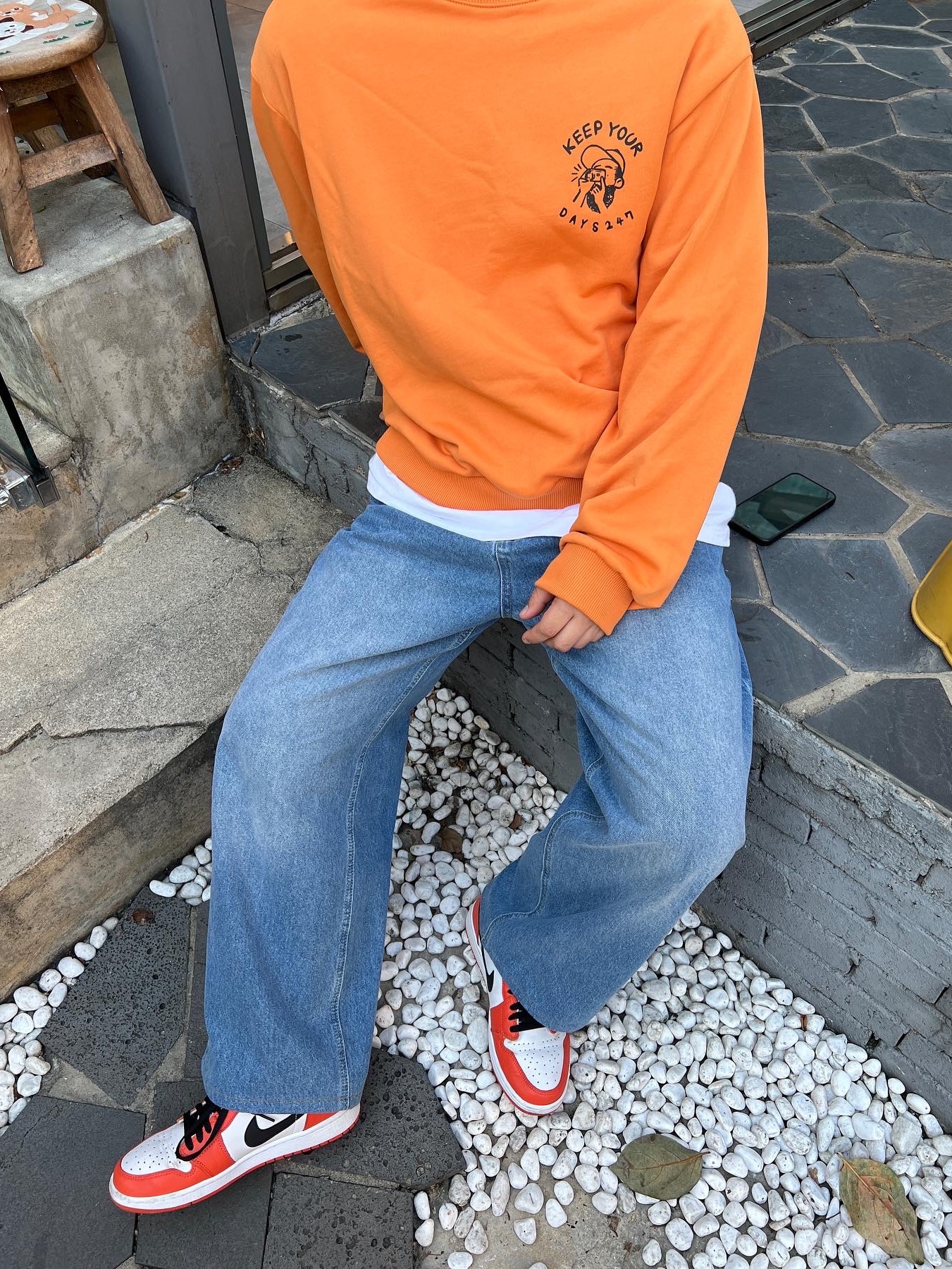 Jordan 1 Low OG Starfish 착용 스타일 - 2