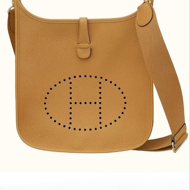 Hermes Evelyne III 29 Bag Clemence & Gold Biscuit 착용 스타일