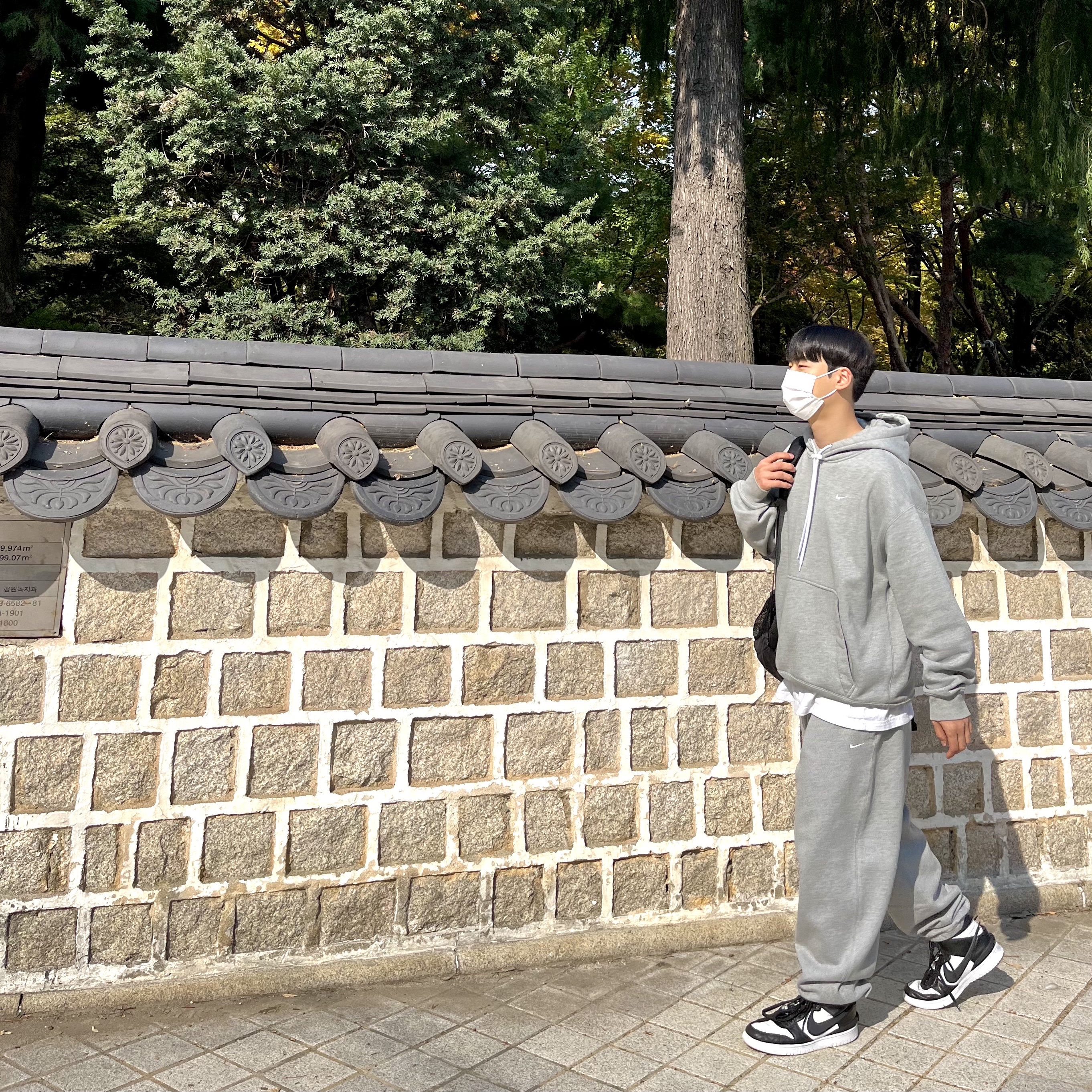 Nike x Ambush Dunk High Black, Nike NRG Solo Swoosh Fleece Pants Dark Grey Heather - US/EU 착용 스타일 - 4