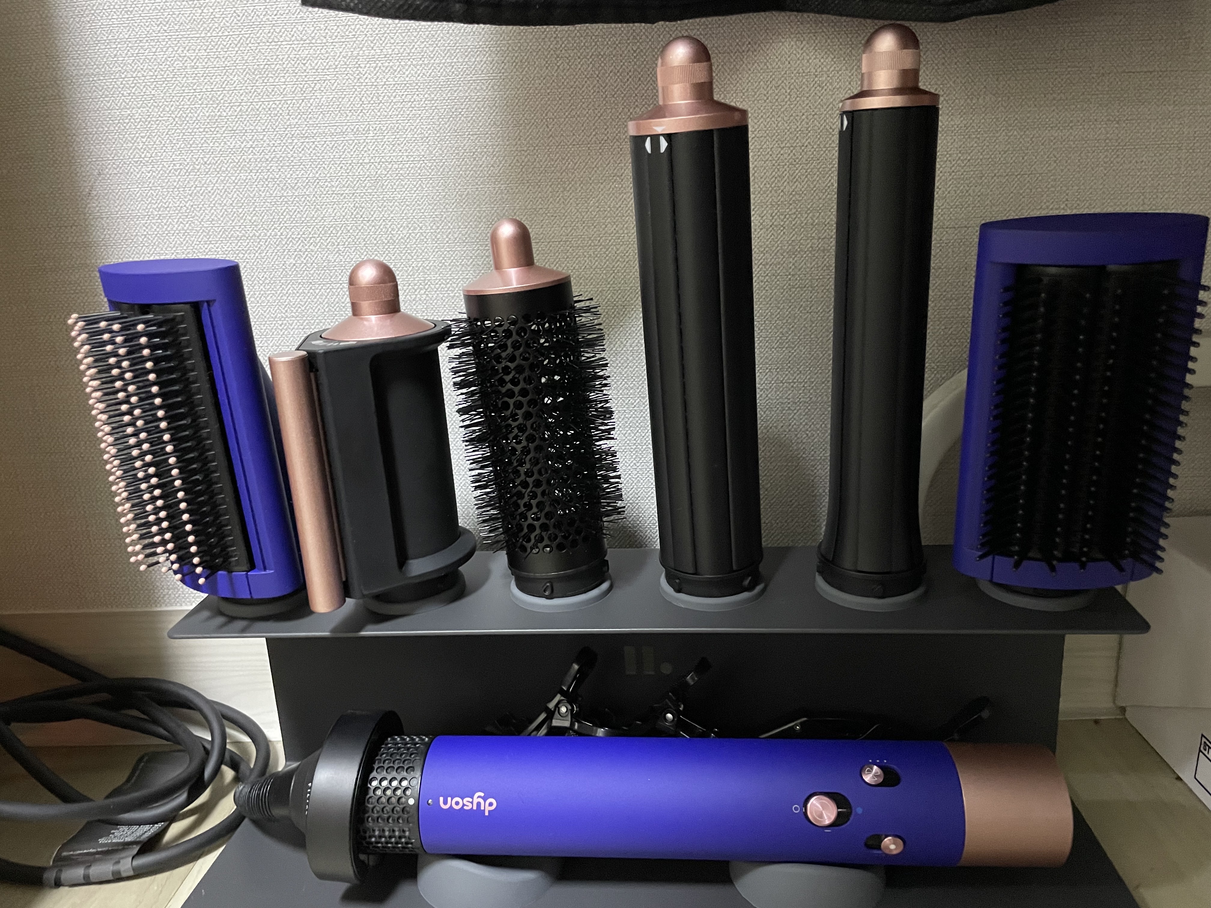 Dyson Airwrap Multi Styler Complete Long Vinca Blue Rose (Korean Ver.) 착용 스타일