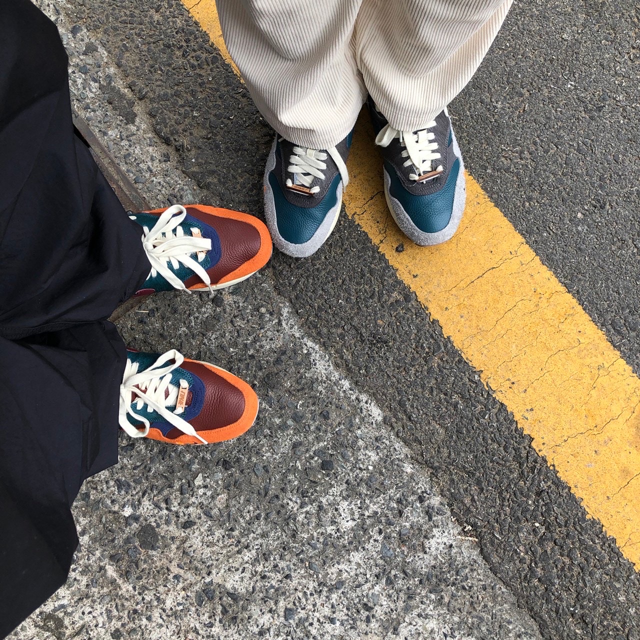 Nike x Kasina Air Max 1 SP Won-Ang Particle Grey, Nike x Kasina Air Max 1 SP Won-Ang Orange 착용 스타일 - 1