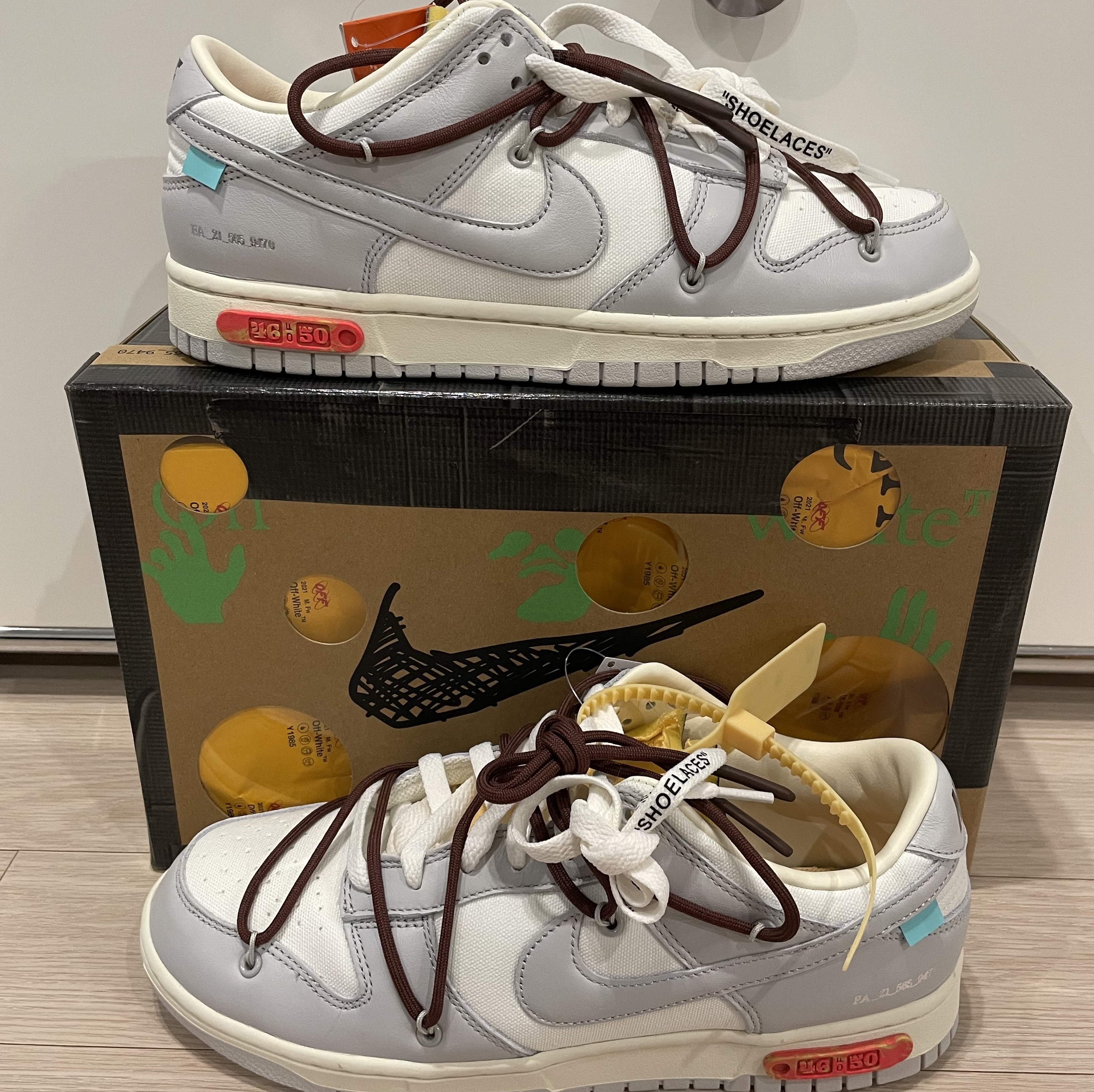 Nike x Off-White Dunk Low The 50 - Lot 46 착용 스타일 - 1