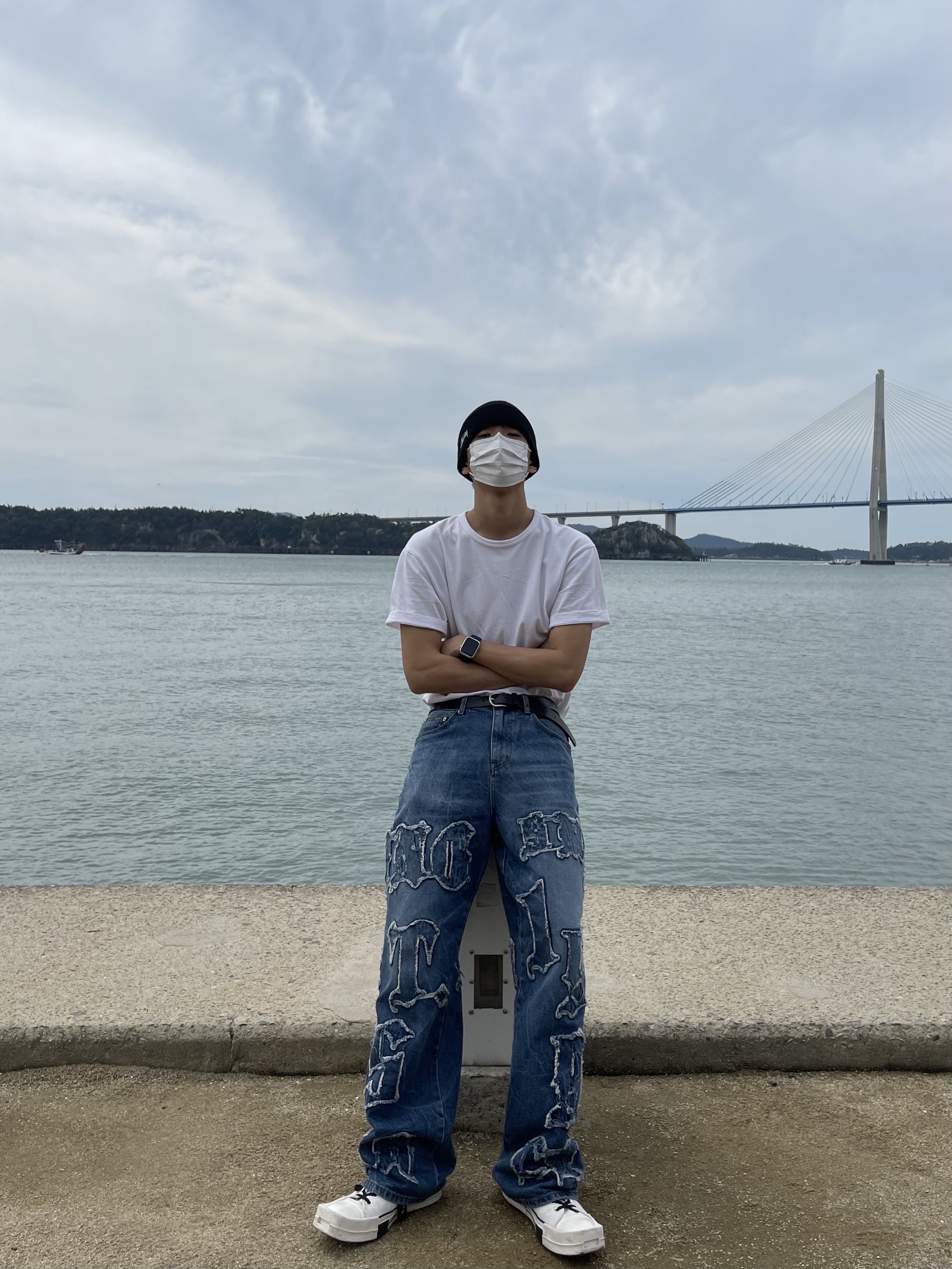 Converse x Drkshdw Turbodrk Chuck 70 Ox Lilly White, Supreme Hanes Boxer Briefs Black (4 Pack) 착용 스타일 - 2