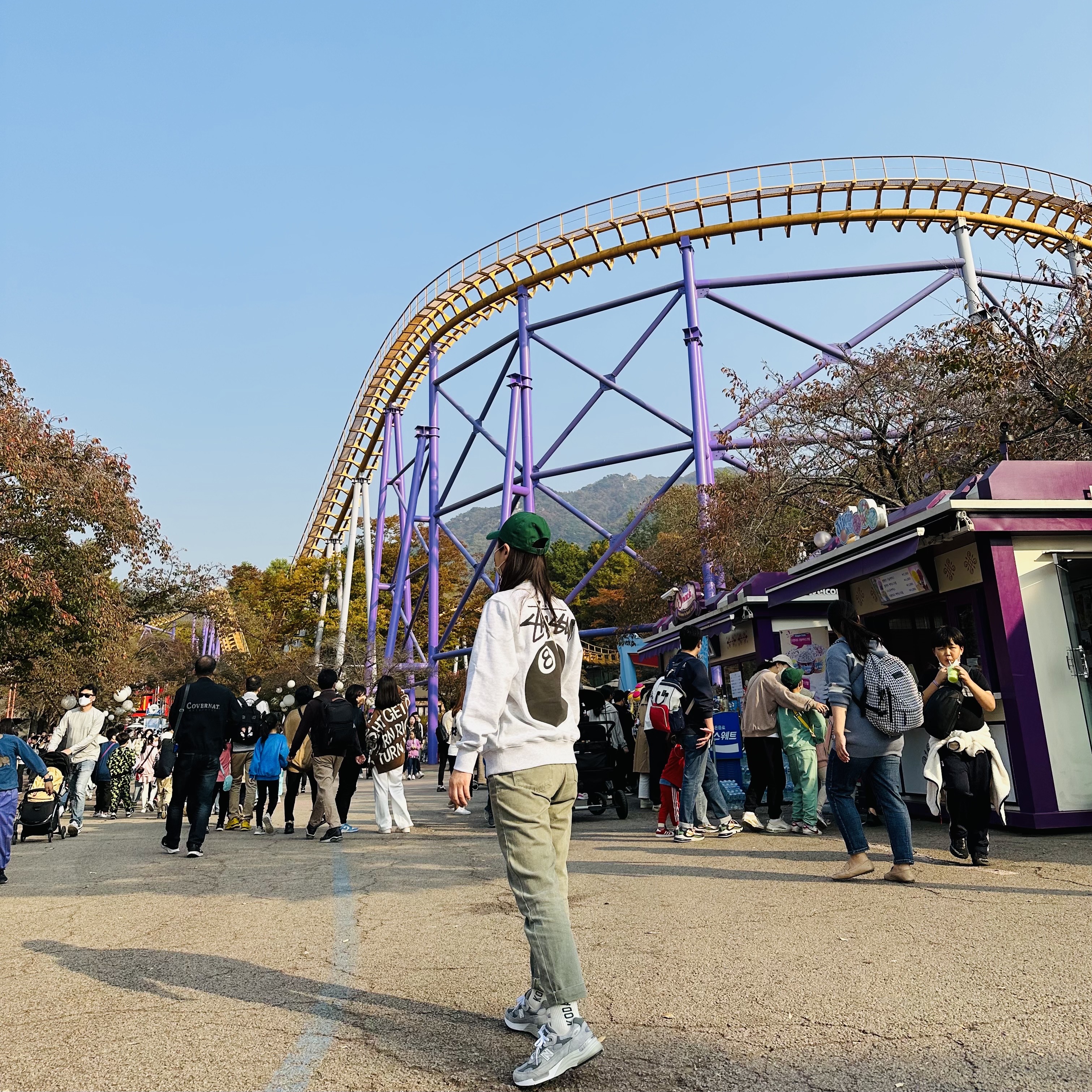 Nike Heritage 86 Futura Washed Cap Gorge Green, Stussy 8 Ball Crew Ash Heather - 21FW 착용 스타일 - 4
