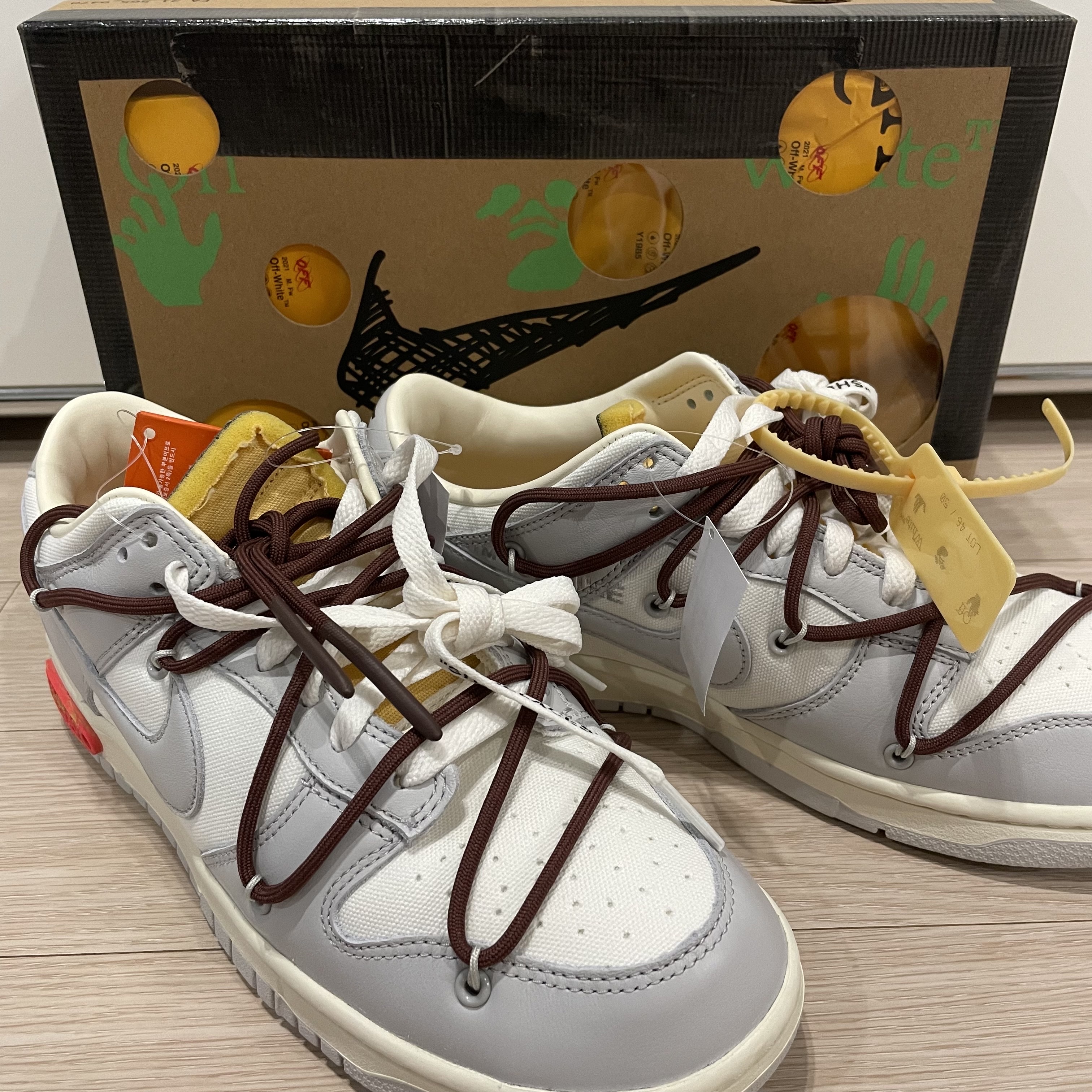 Nike x Off-White Dunk Low The 50 - Lot 46 착용 스타일 - 3