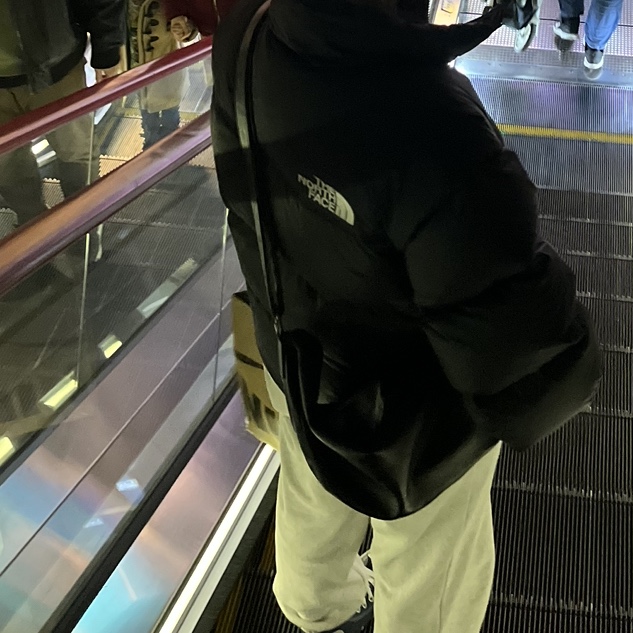 The North Face 1996 Eco Nuptse Jacket Black 착용 스타일 - 2