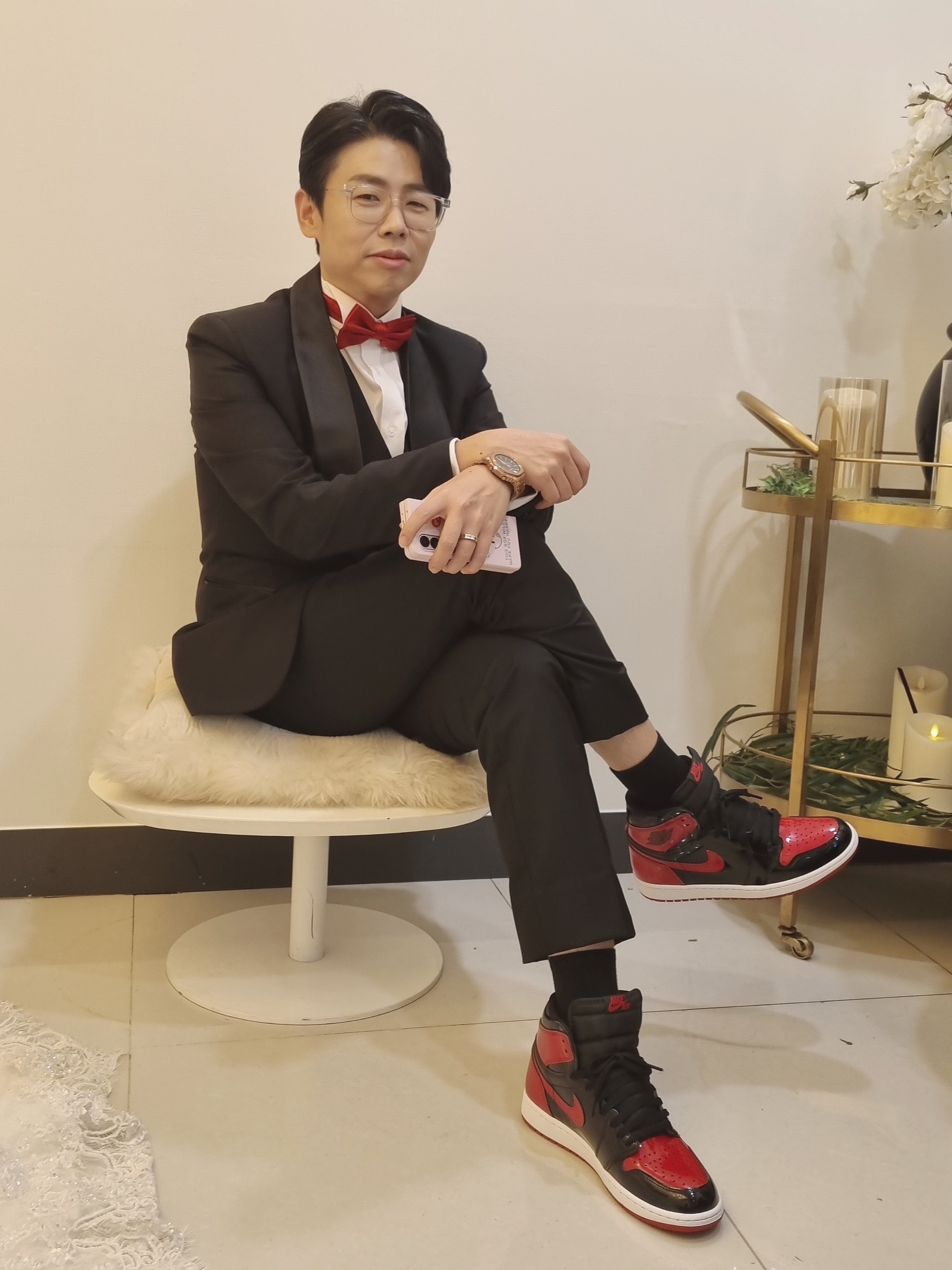 Jordan 1 Retro High OG Patent Bred 착용 스타일